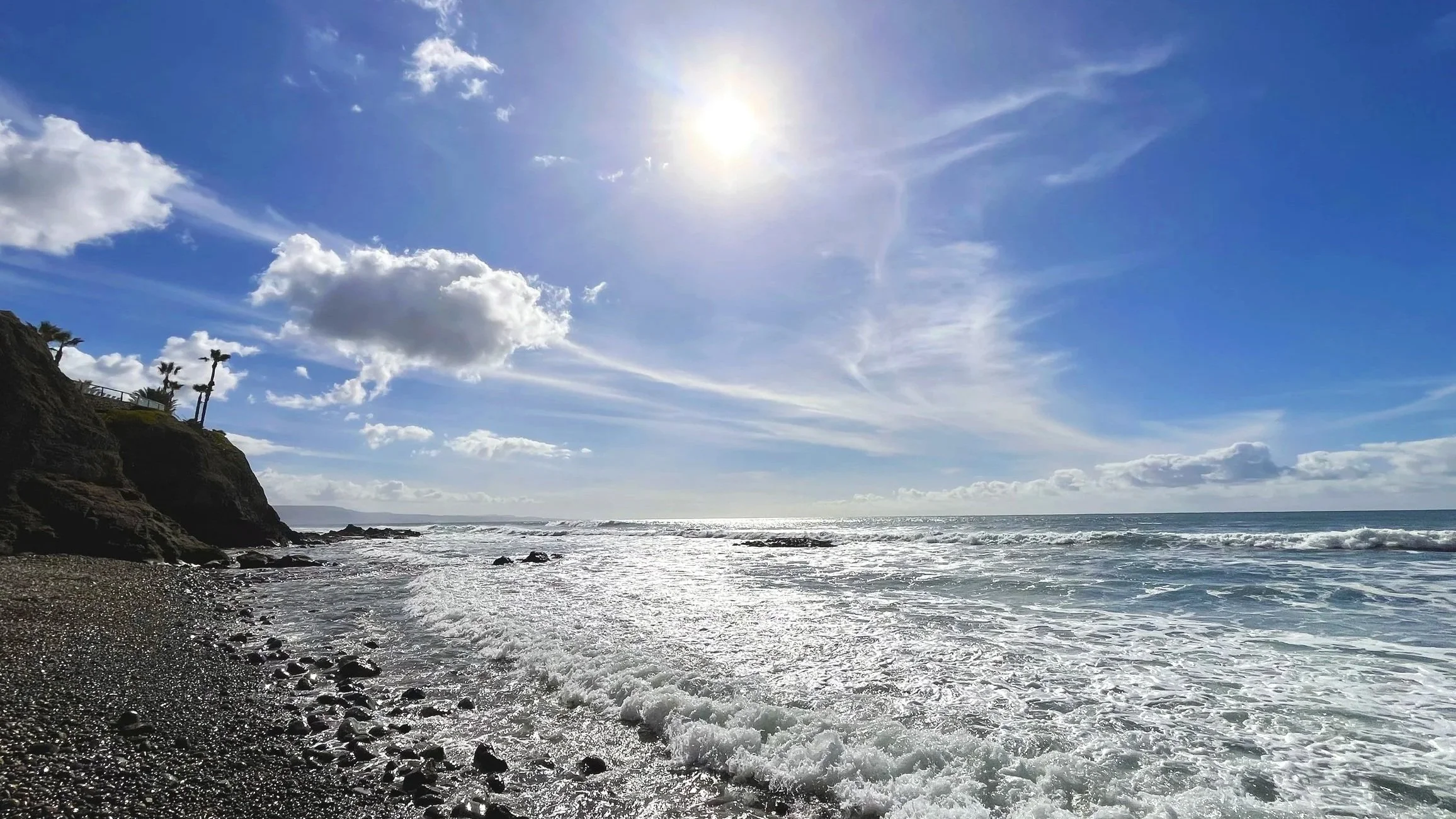 Las Rocas Resort shore, Rosarito, Mexico