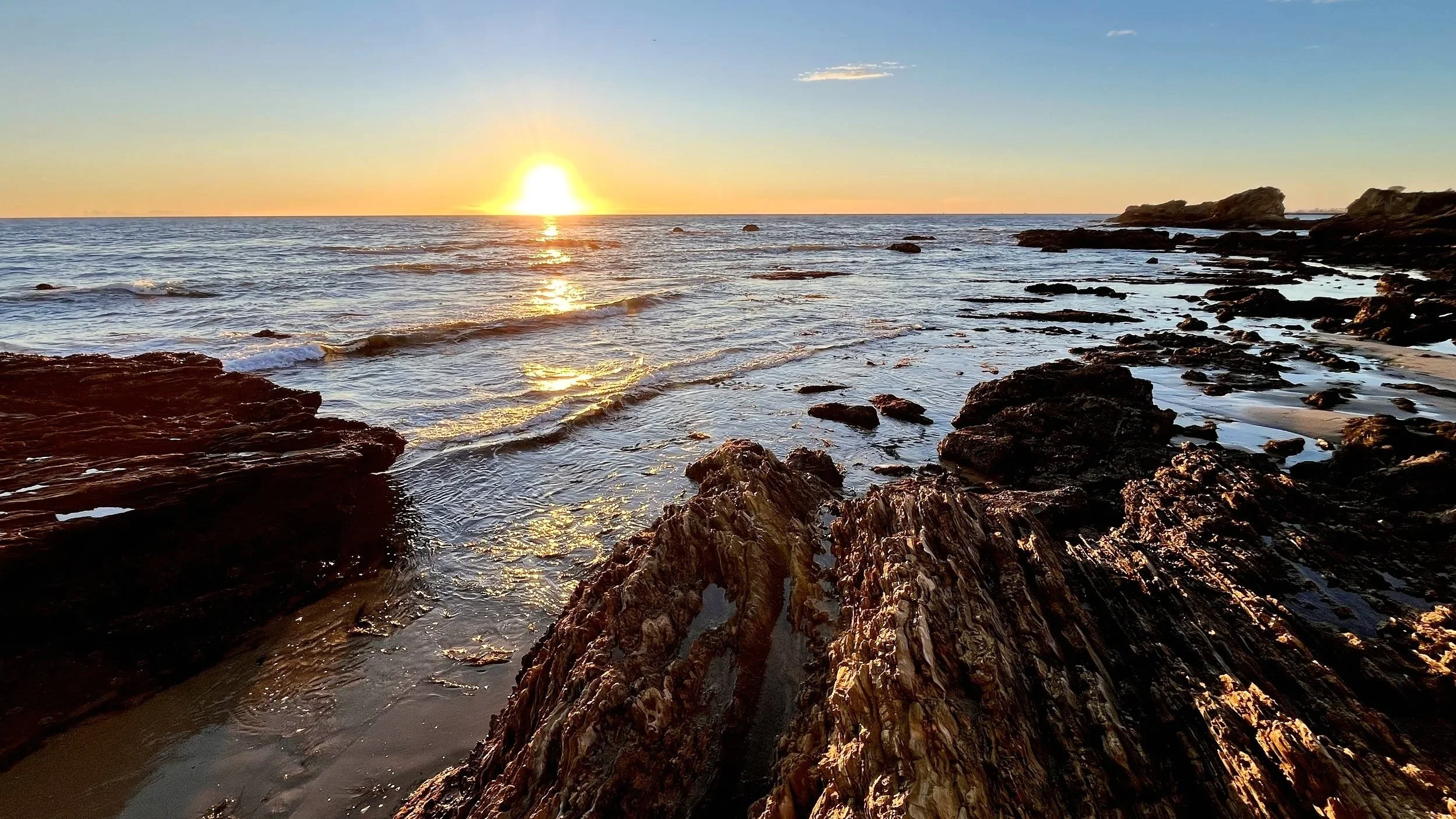 Little Treasure Cove Sunset of Newport Beach, California