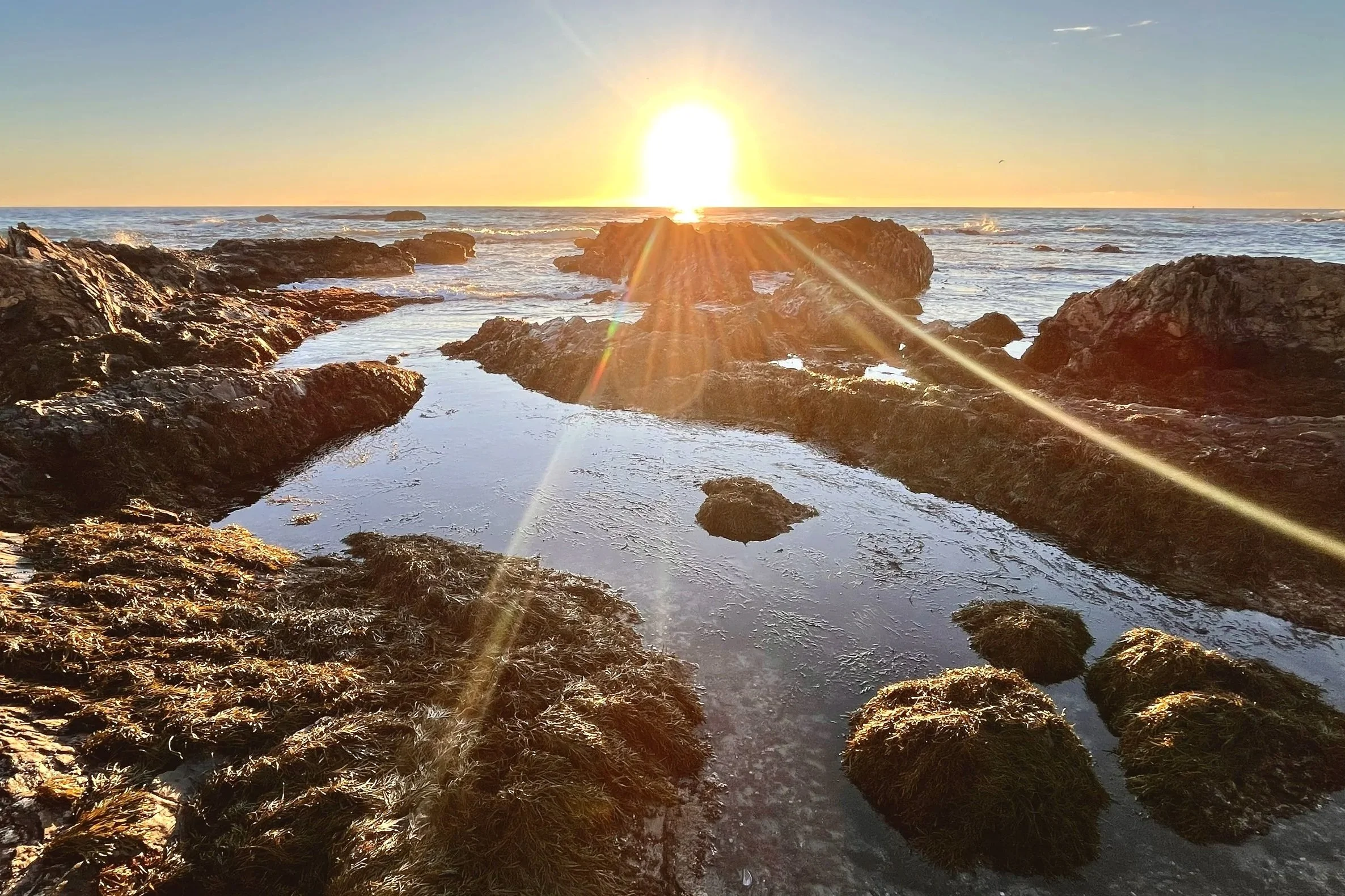 Sunset at Little Treasure Cove, Newport Beach