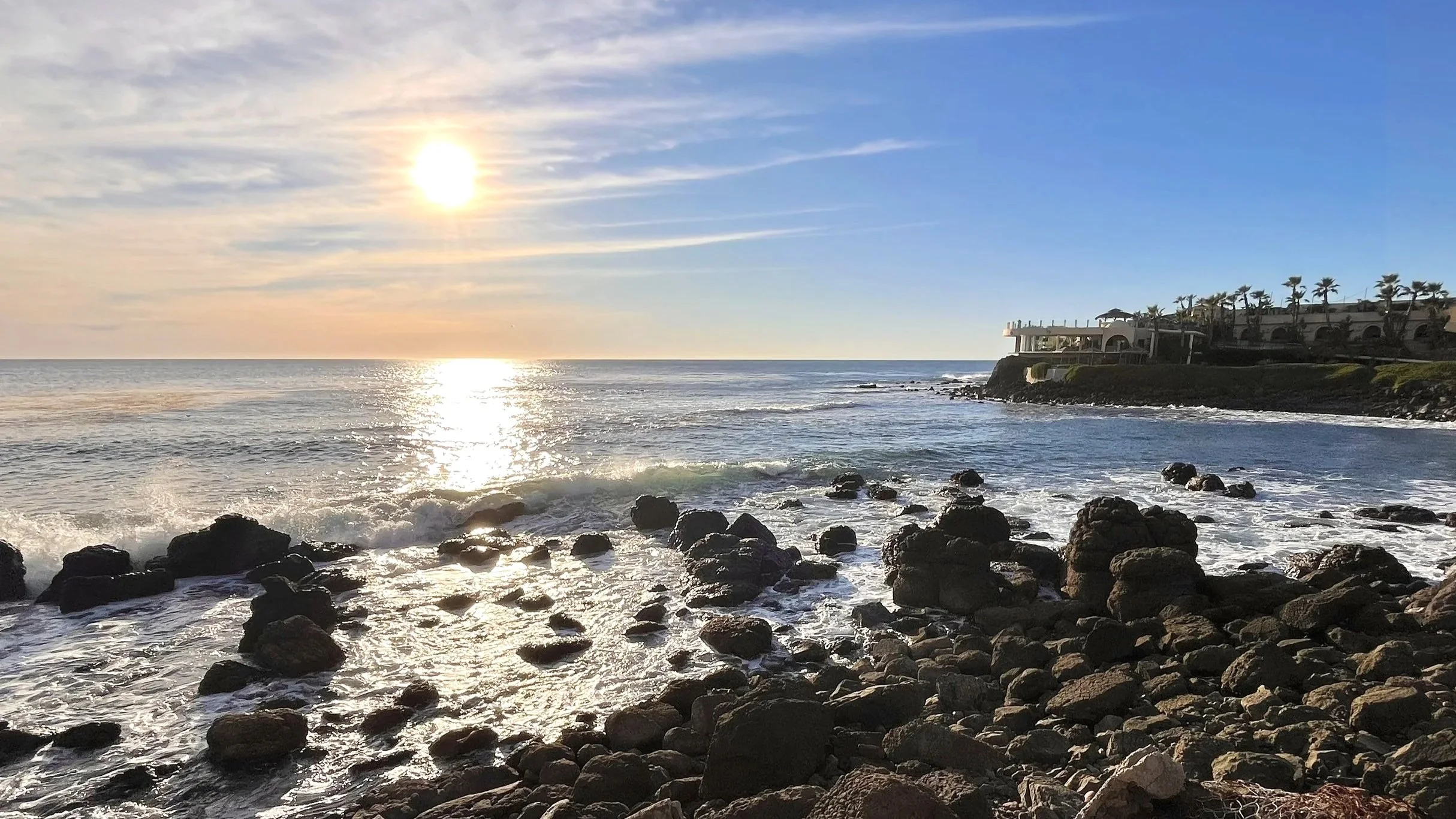 Calafia Cove sunset, Rosarito, Mexico