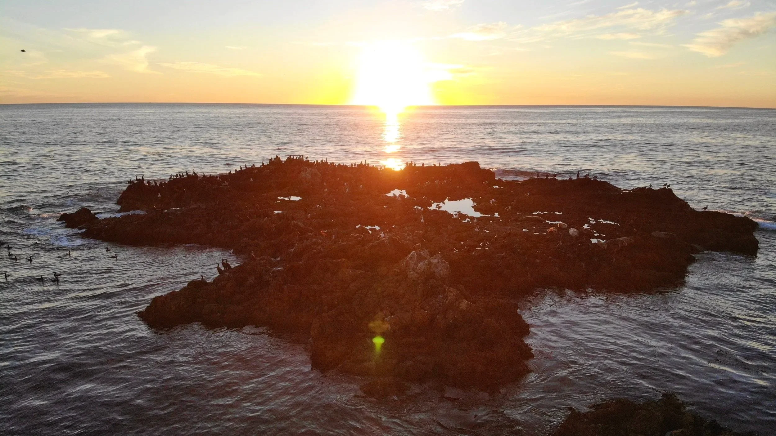Palos Verdes Sunset at Reef Island of Christmas Tree Cove