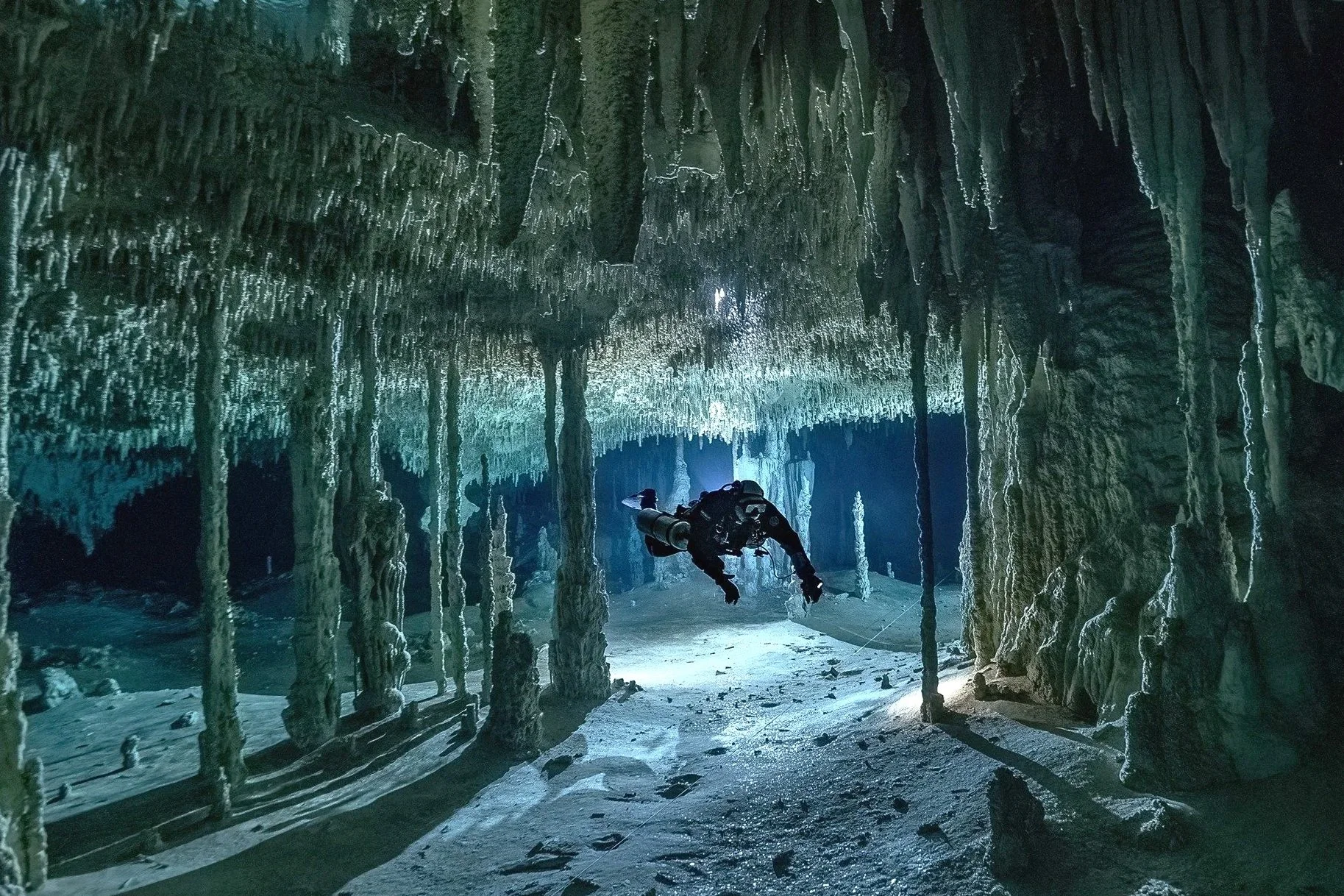Scuba Diving Yucatan, Mexico caves by Natalie Gibb