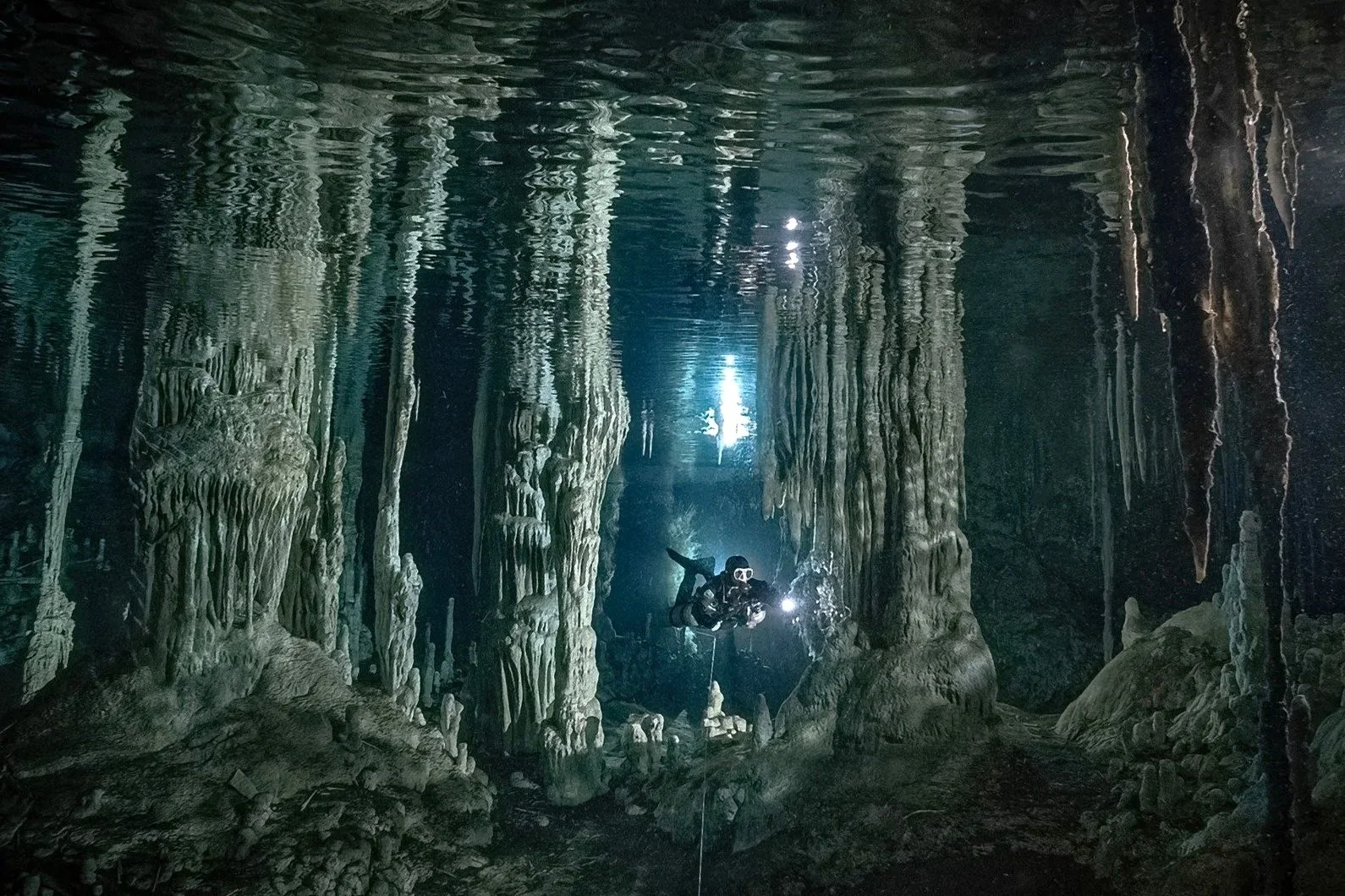 Cave Diving in Yucatan, Mexico by Natalie Gibb