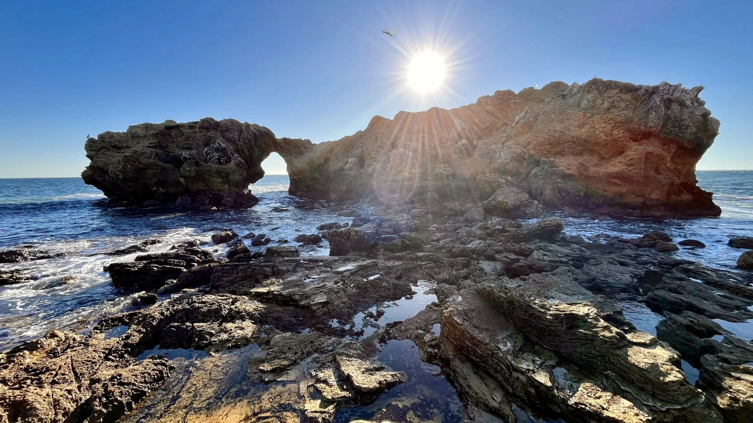 Newport Beach Ladder Rock Sunset