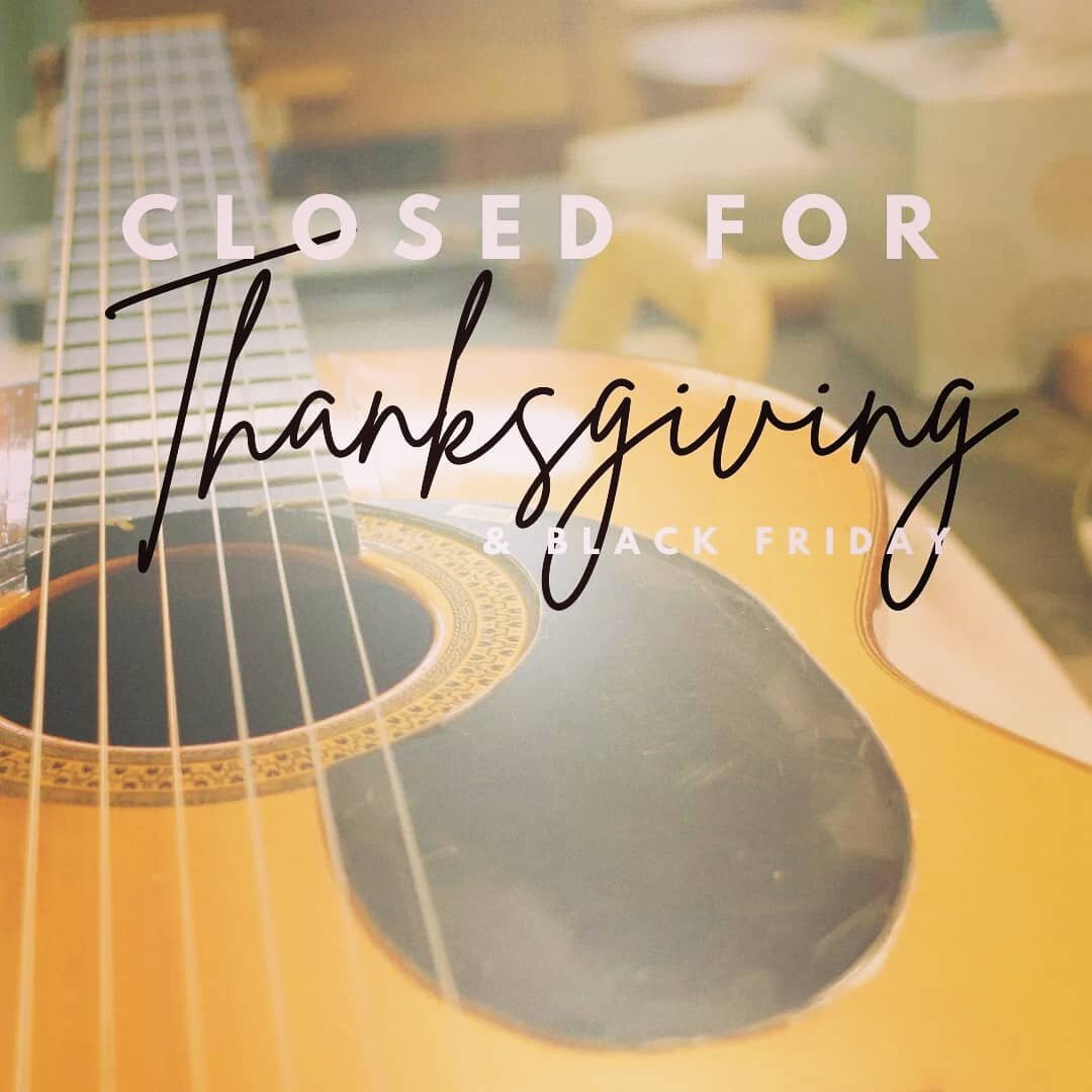 We hope everyone has a safe and fantastic Thanksgiving! We'll be closed for Thursday and Friday but back to our regular hours Saturday. Have a great one Augusta and keep rocking!

#guitar #local #augustaga #downtown #thanksgiving