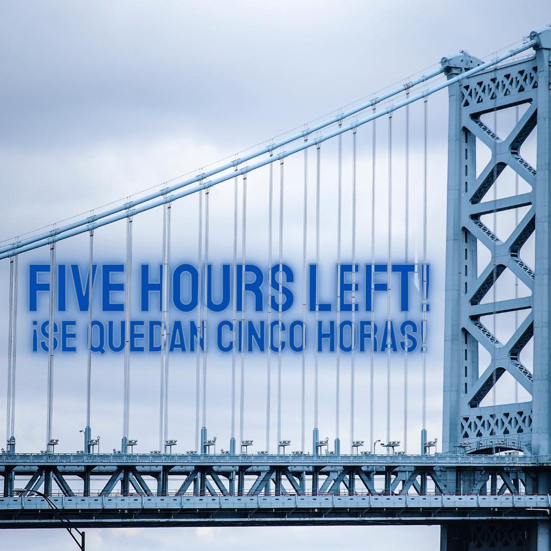 What are you going to do in these next five hours? Vote, hopefully!

&iquest;Qu&eacute; vas a hacer en estas pr&oacute;ximas cinco horas? &iexcl;Vota, con suerte!

#PAYouthVote #PYV #MakeYourVoiceHeard #MYVH #PushYourVoice #PlaceYourVote #VotingMatte