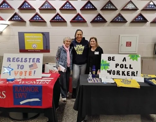 On September 25th, our Executive Director Angelique Hinton attended the Radnor High School Volunteer Fair, connecting with students and community members around the importance of voter registration 🗳️

At the event, we shared an innovative resource 