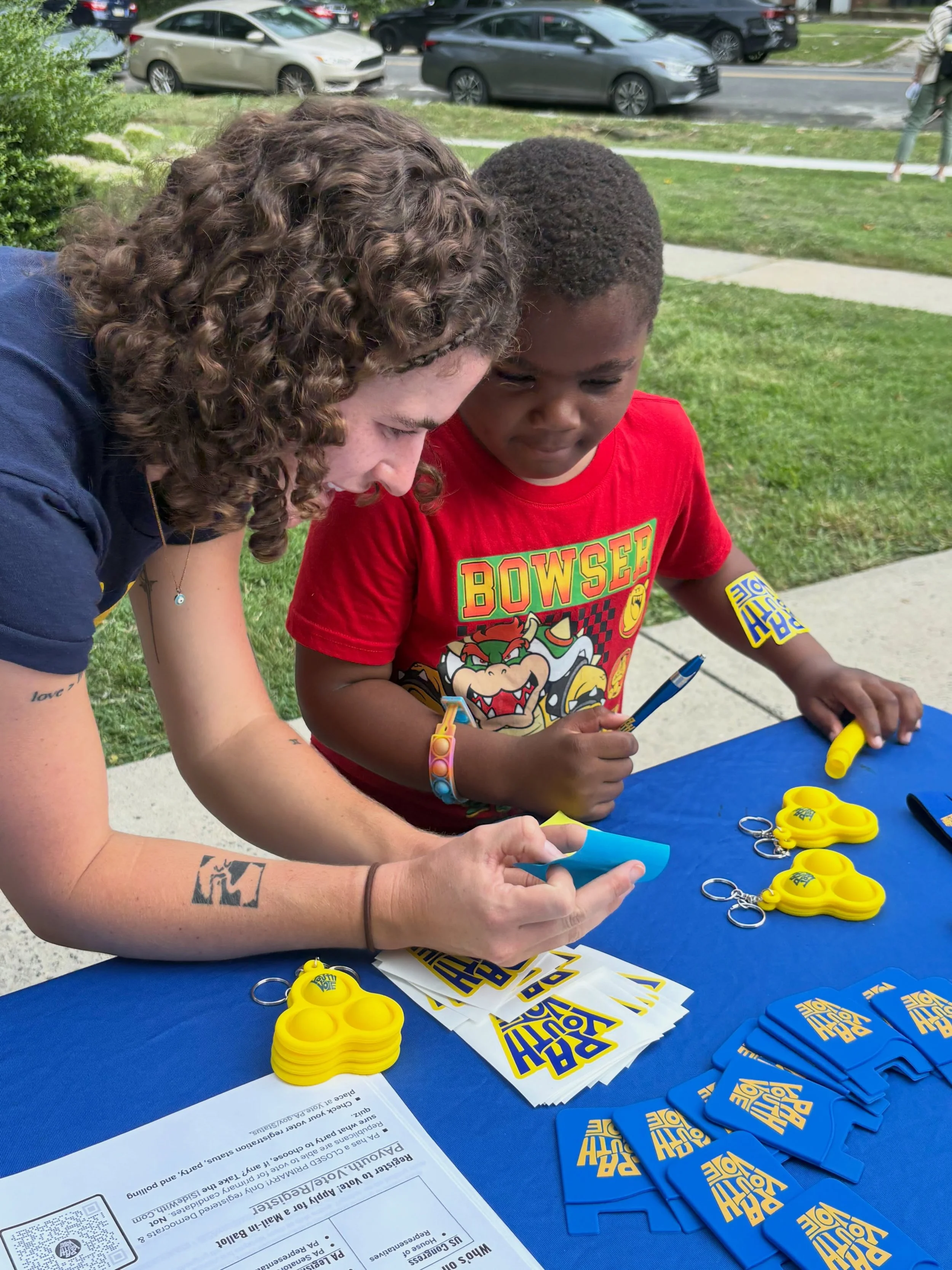 🎒📚 PA Youth Vote was excited to connect with the community at the Senator Hughes Back to School Event!

The event brought students and families together with essential resources to help prepare for the upcoming school year. Attendees had access to 