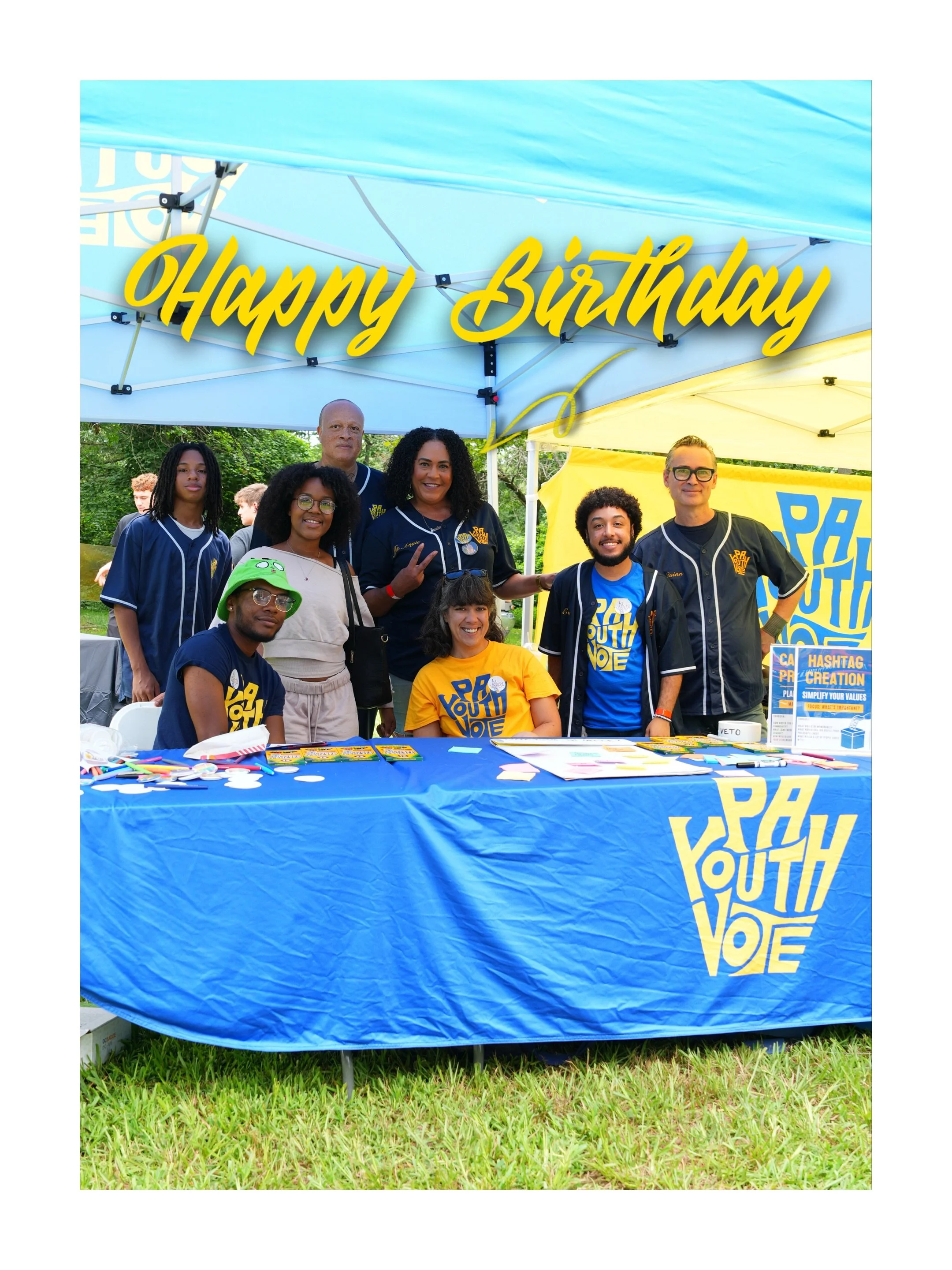Happy birthday to the fearless and fabulous Miss Angie! The person out there fighting harder than anyone we know for the future of our youth. We love you and appreciate you so much! 💙💛
