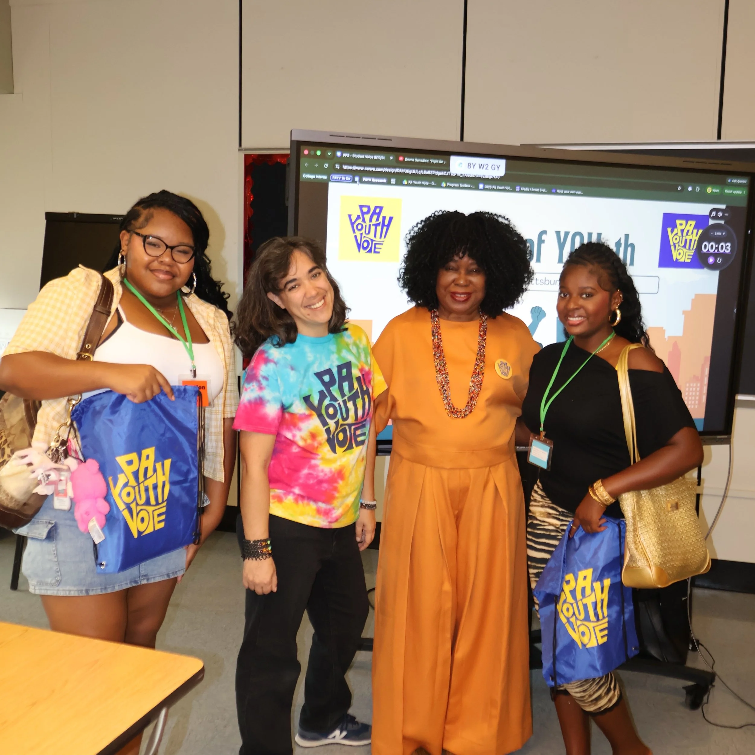 🎤✨ Pittsburgh Public Schools students are ready to advocate!

PA Youth Vote was honored to host a series of Student Leadership Workshops for student advisory board members from across the district. Students explored the importance of using their voi