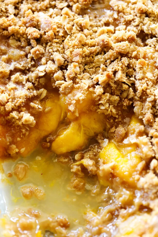 Farmers Market Peach Cobbler