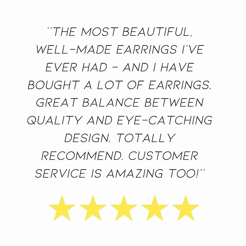 ✨🤍 A review that really gave us that Friday Feeling 🤍✨ Thank you for you continued support

 #5starreview #recommended #earringlover #goals #statementjewellery #femaleowned #shoplocal