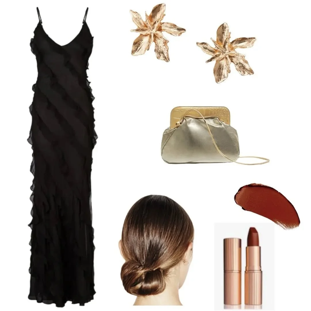 SO obsessed with strappy dresses and big 90s earrings 🤍✨🤍✨

Earrings: Darcy
Dress: @ratandboa 
Bag: Vintage
Lipstick: @charlottetilbury, So 90s

#getthelook #ootd #ootn #ratandboa #outfitgoals #outfitinspo #weddingjewellery #weddingguestdress