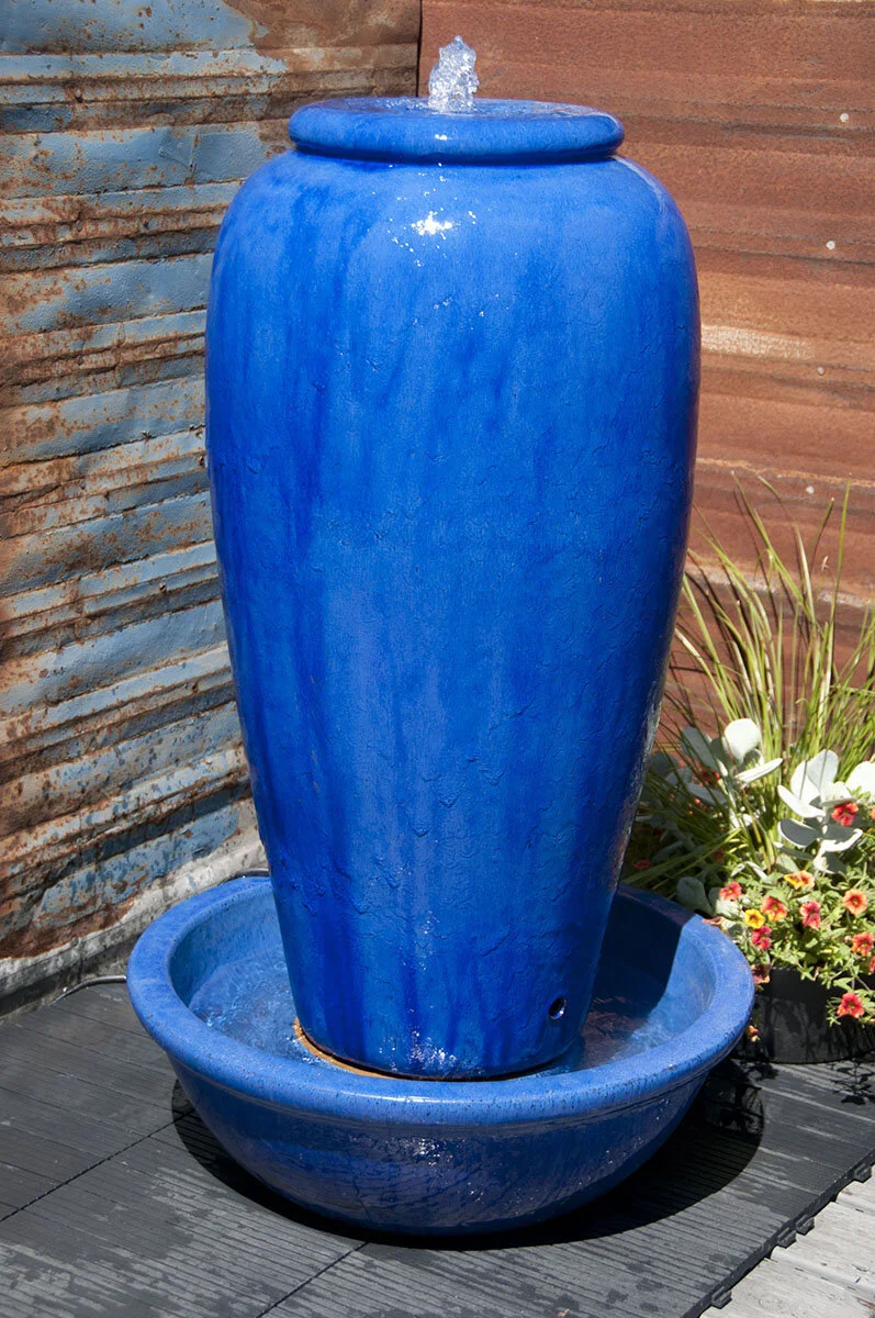 Outdoor Ceramic Fountains For Yards Large Outdoor Pottery Fountains