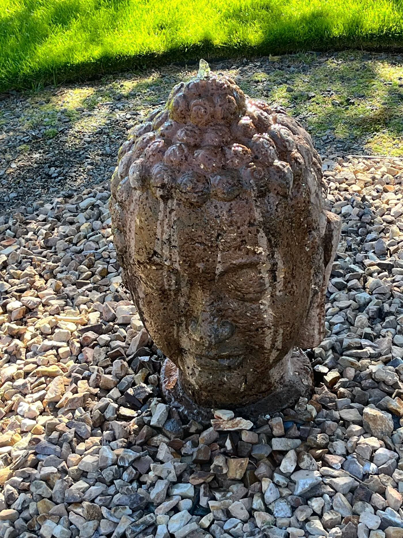  Second Prize &middot; 2026  Marj Levengood  Marj Levengood created a meditative, tranquil vibe with one of our huge Buddha head fountains on top of a "disappearing" reservoir, recirculating the water over the river stones she placed the head on. You