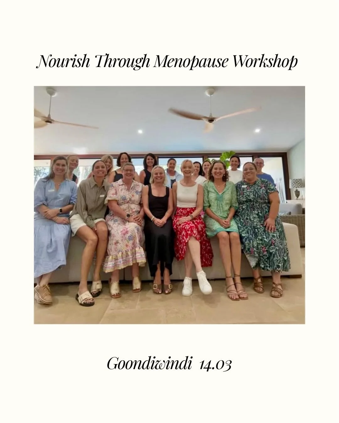 Thank you to the 13 women from Goondiwindi who joined Kate, @kateiveyfitness Kath @kathschirmerfitness and I for a practical menopause workshop focused on food, exercise, lifestyle and what actually helps day to day. @nourish_through_menopause 
 
It 
