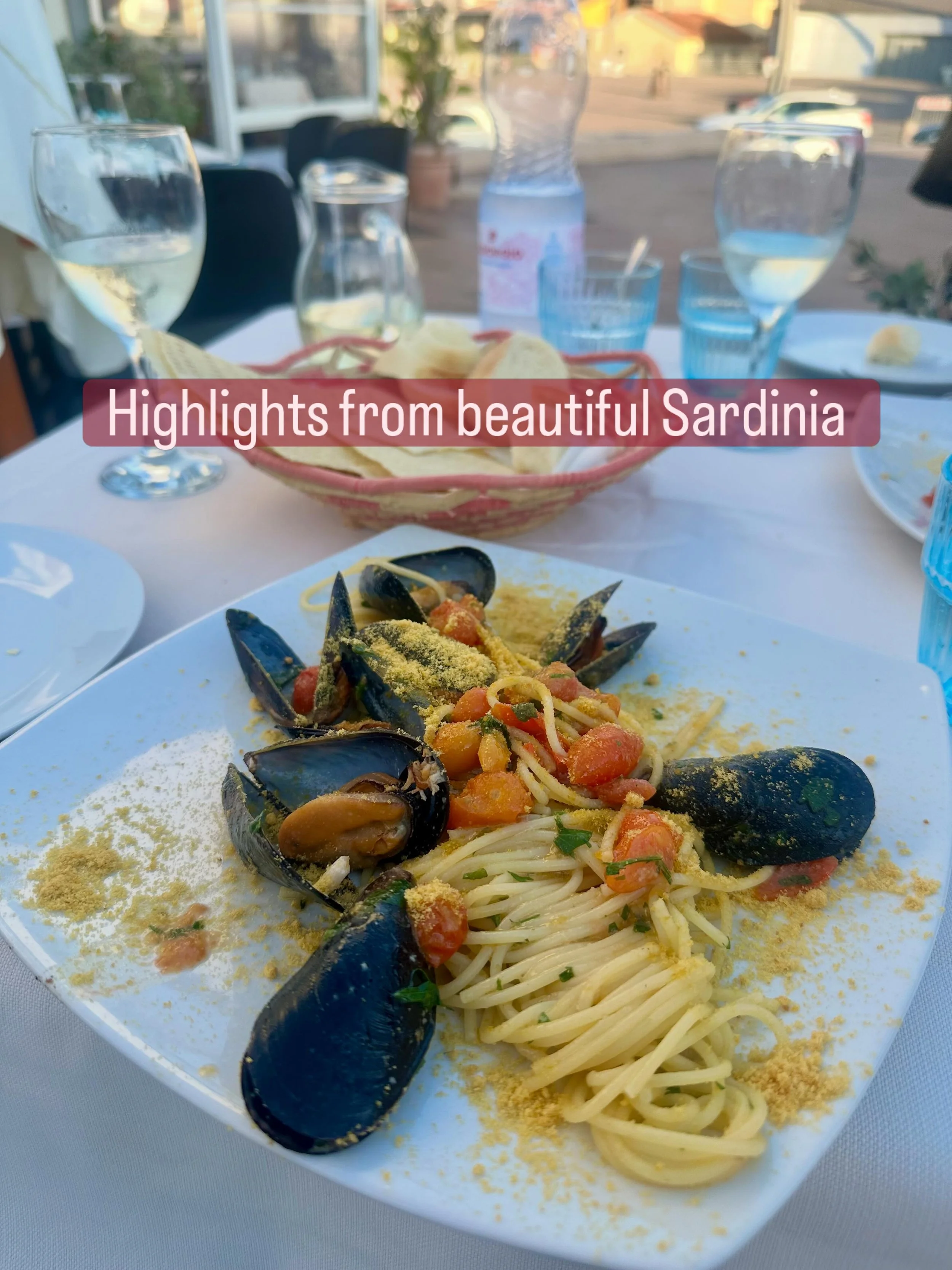 6 days in beautiful Sardinia! A few more highlights! 

Food, local wines, more food, magnificent views, lovely company @dorothyma2208

 A highlight was having a beautiful meal at the restaurant and hotel at @tenutecostadoria , where they serve tradit