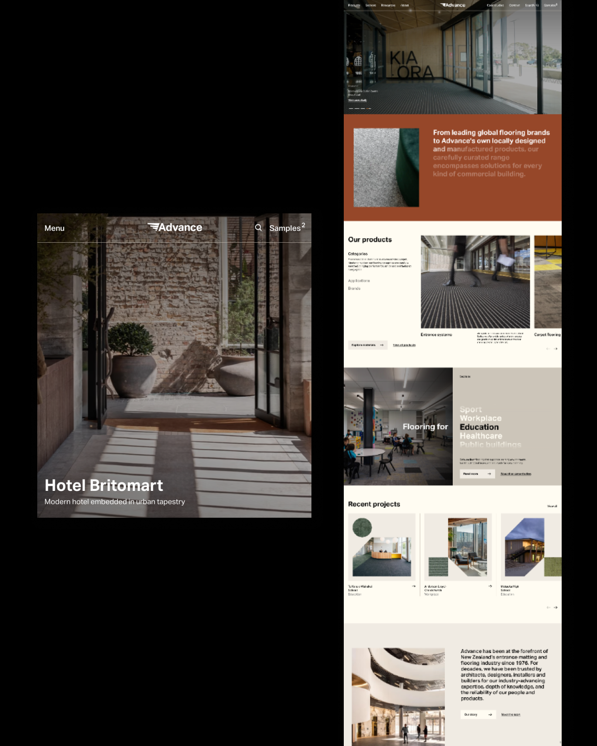 Advance Flooring webcopy