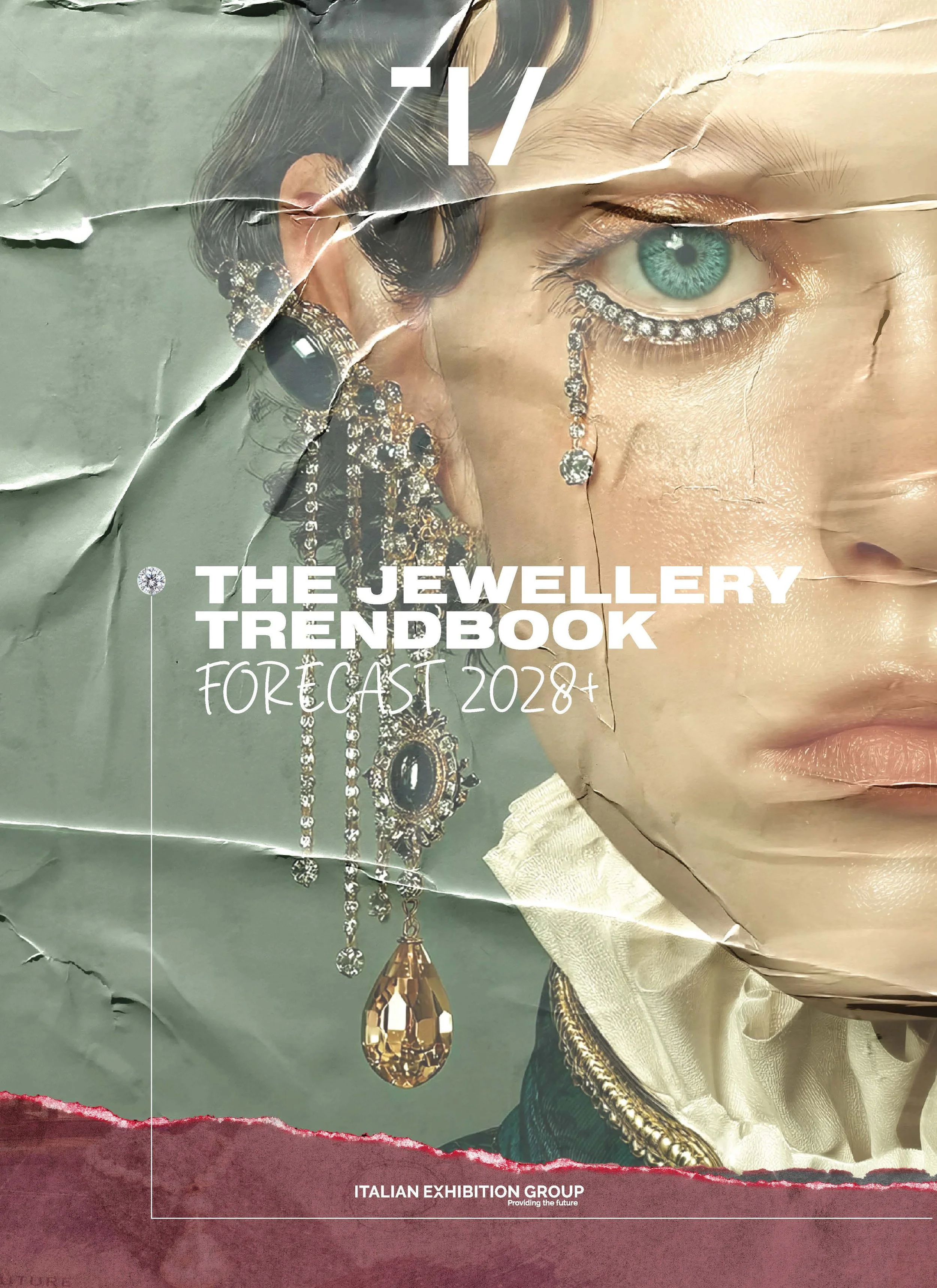 The Jewellery Trendbook 2028+ by Italian Exhibition Group, Tech & Innovations spread featuring Gi by Giselle Effting titanium jewelry, Florence, Italy