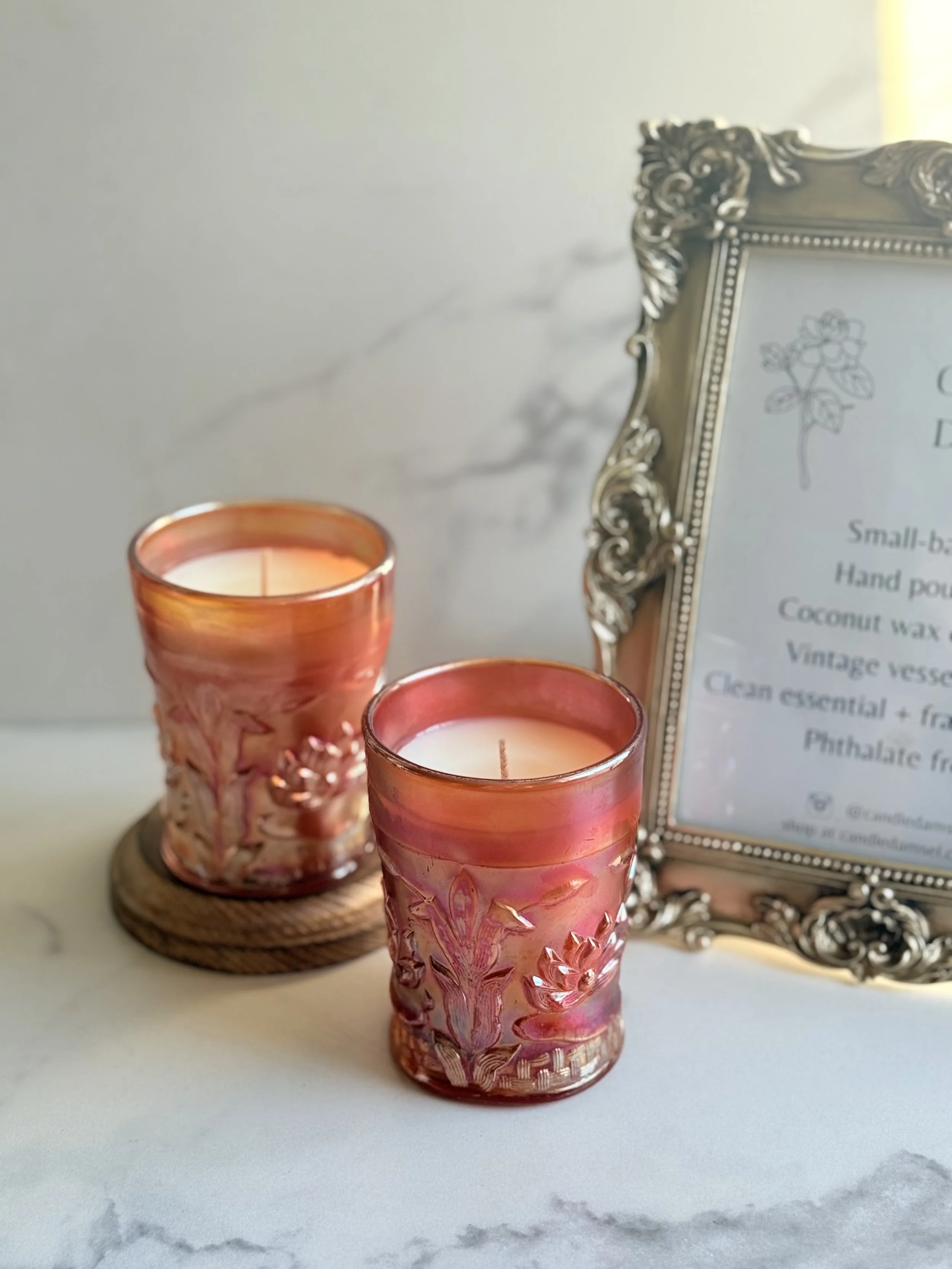 1908 "Waterlily and Cattails" Tumbler by Fenton