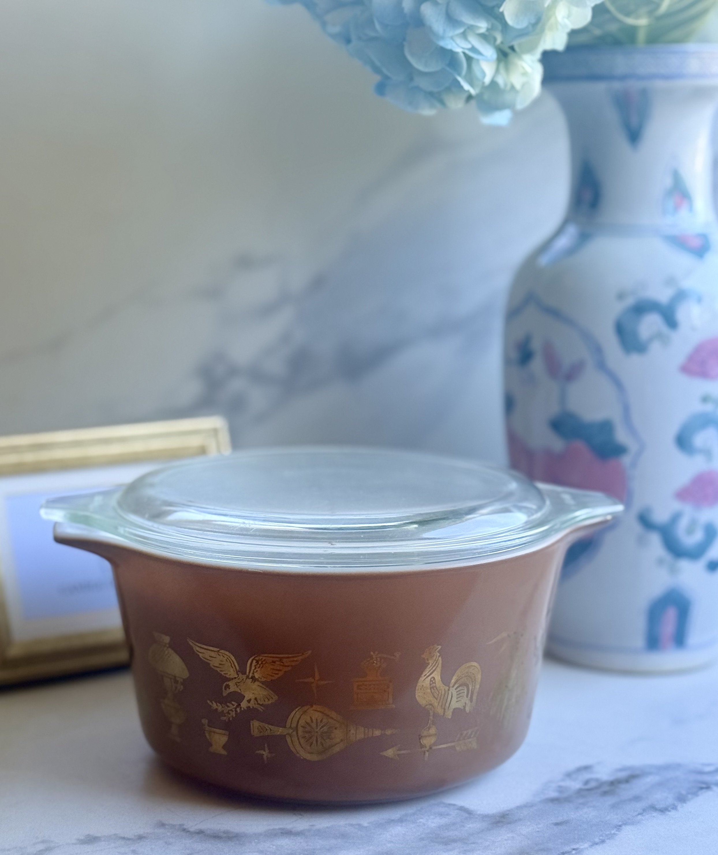 1962-1971 "Early American" Casserole Dish by Pyrex