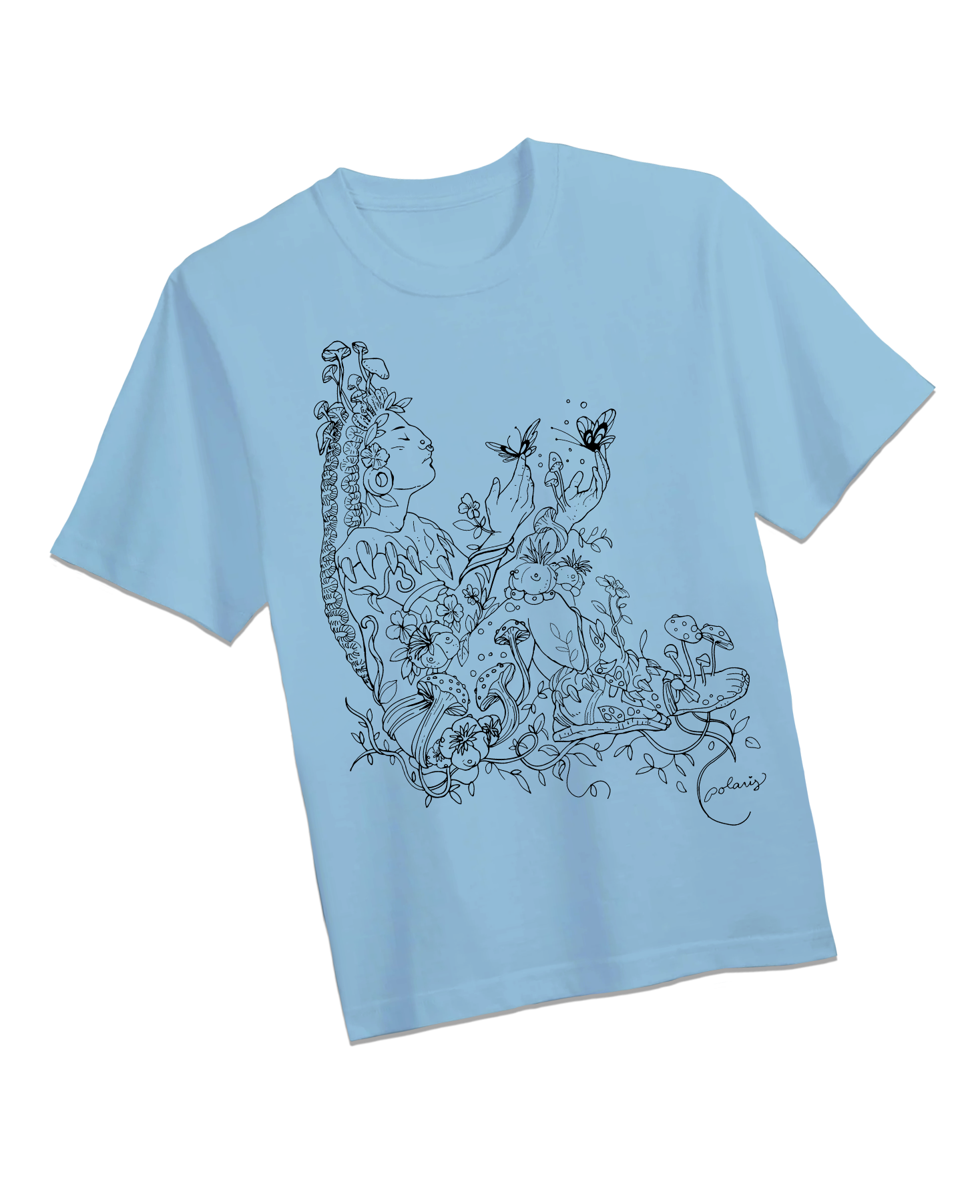 Xochipilli T-Shirt blue.png