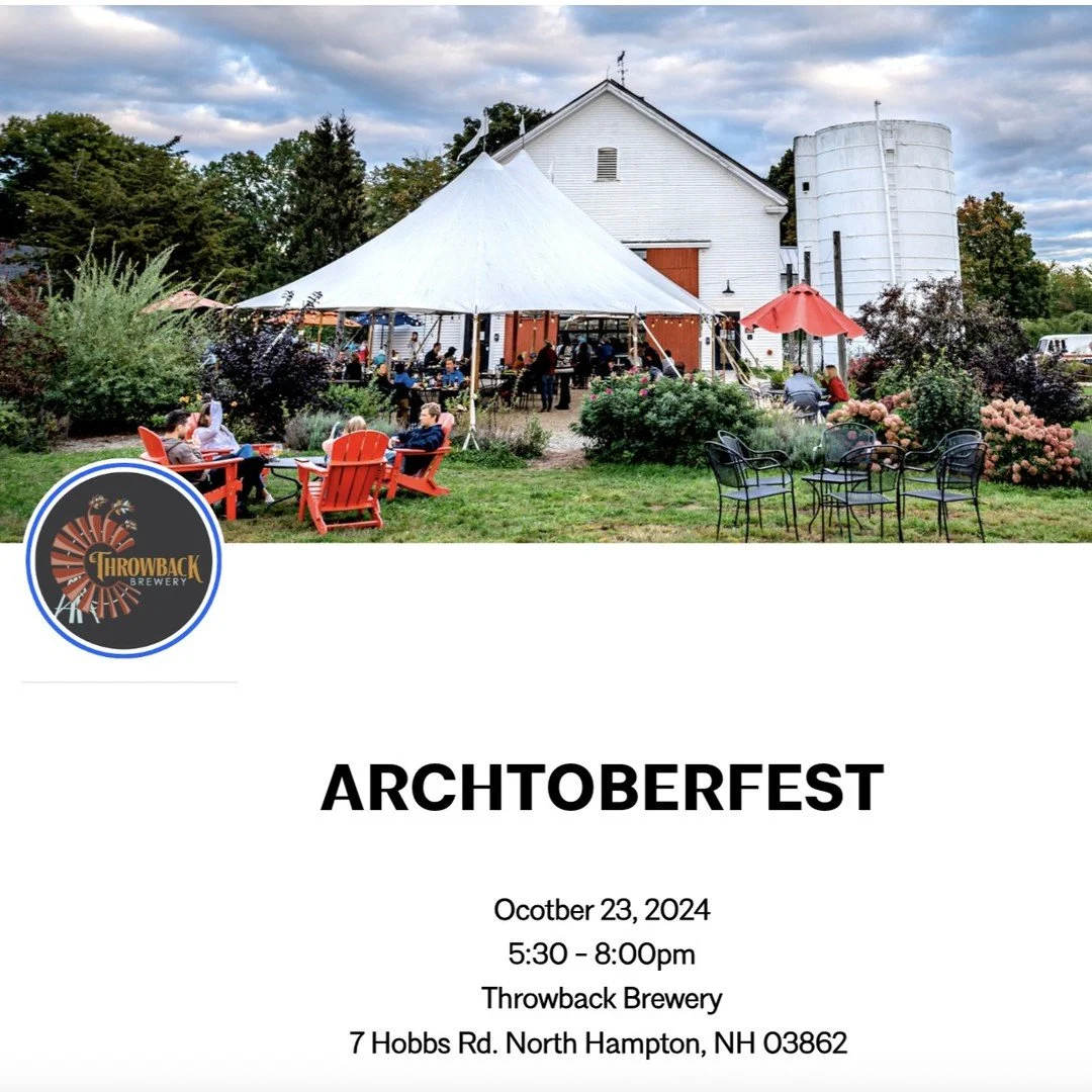 Join AIA New Hampshire for our ever popular ARCHtoberfest held this year at Throwback Brewery in North Hampton, NH. We will hear from brewery owners and their architect, Alyssa Murphy, AIA from Placework, about how the building has performed over the