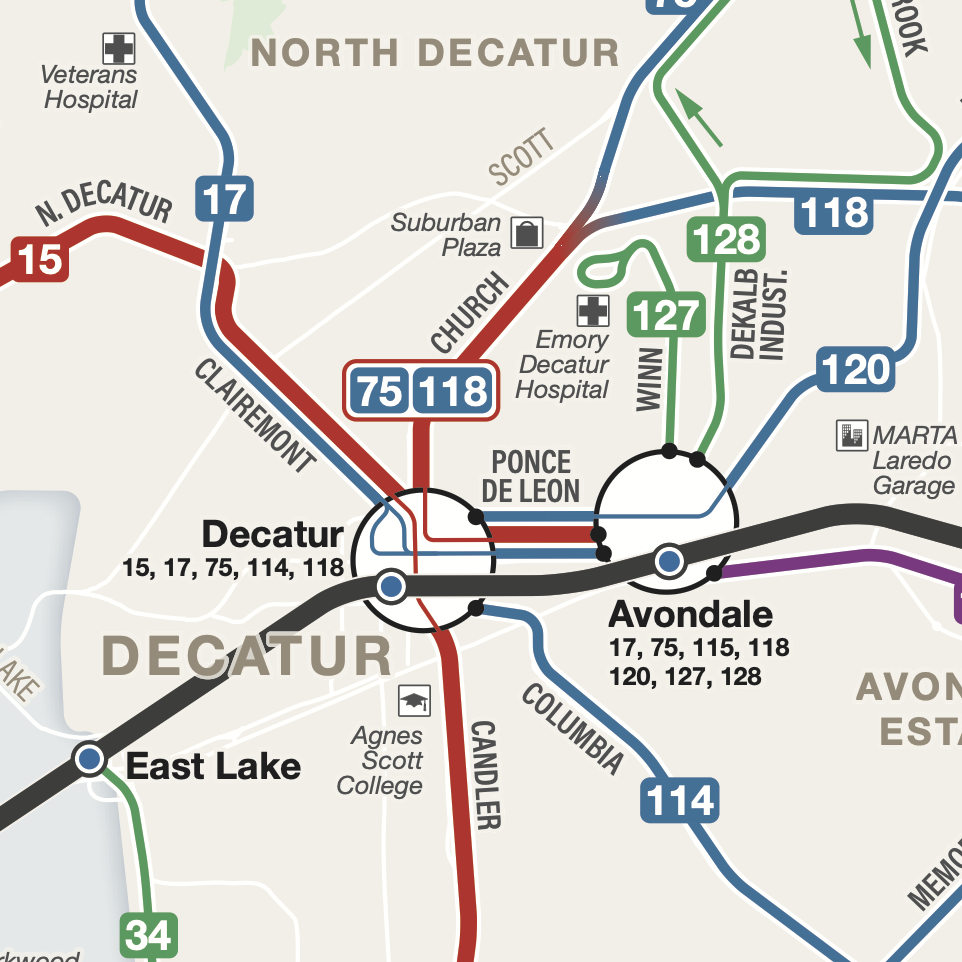 Atlanta Transit Map