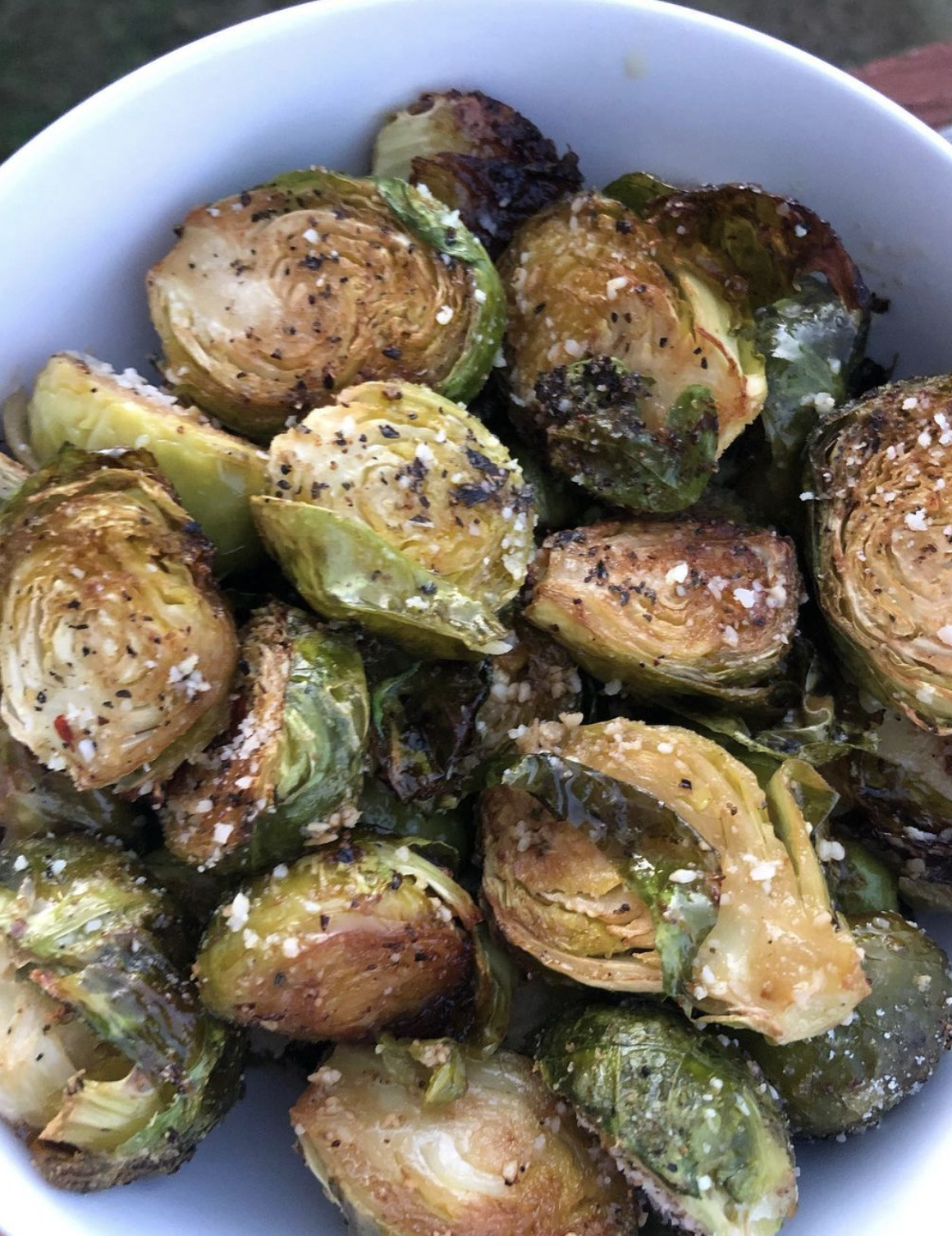 PERFECTLY roasted brussel sprouts