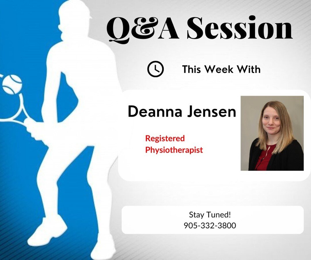 Q&amp;A session this week with Deanna Jensen (Registered Physiotherapist) on some of the commonly asked physiotherapy related questions!
Stay tuned for this weeks posts. You can post any questions you have on the chat box and we will try to answer th