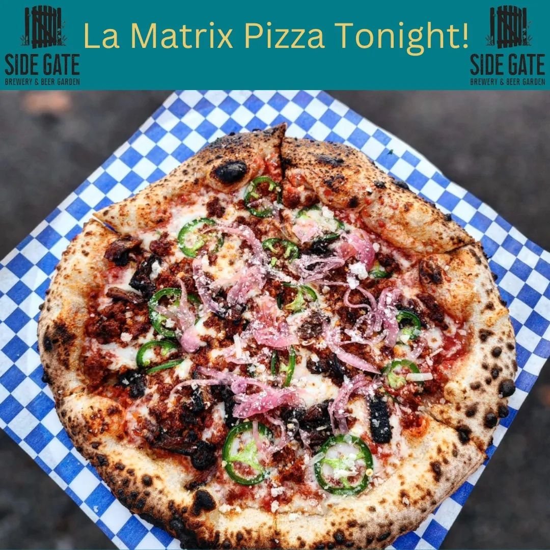 What's better than pizza on a Friday? Come check out @lamatrixpizza tonight!

We've got 14 beers on tap + our Kaleidoscope hard seltzer to help wash down that killer za!