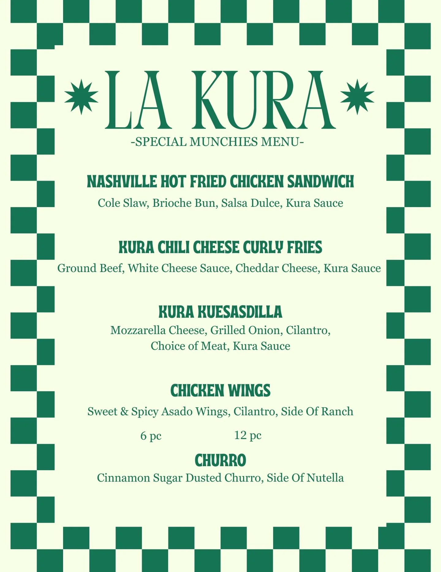 We&rsquo;re counting down the hours till its (toke) time! With the release of Willow Pass the J tomorrow, La Kura is helping us out &amp; has a dank menu for your munchies! Grab a pint of the dankest west coast IPA we make &amp; have fun feelin green