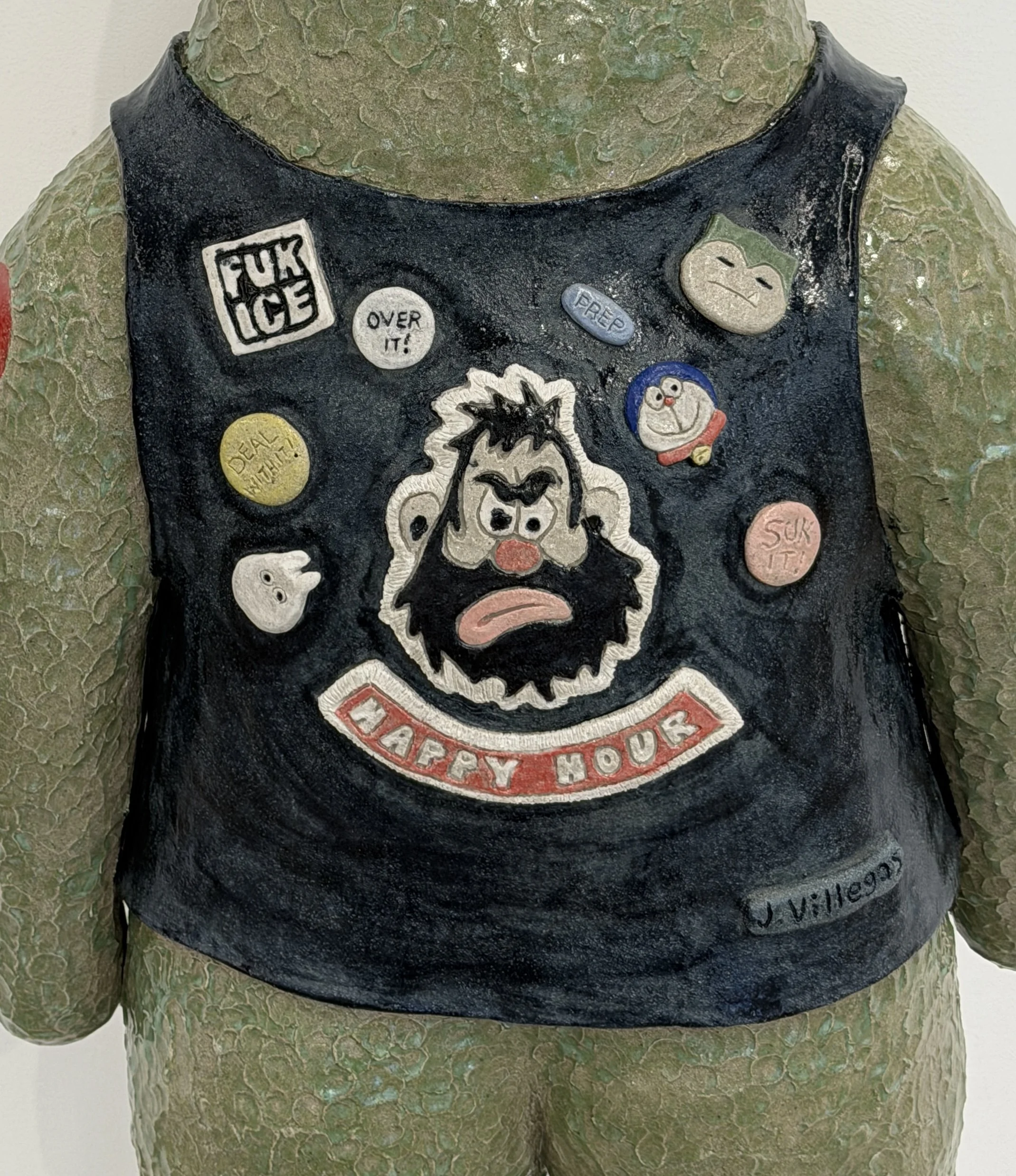 AM I STILL ILL?, glazed ceramic,  46” x 20” x 12”, 2026
