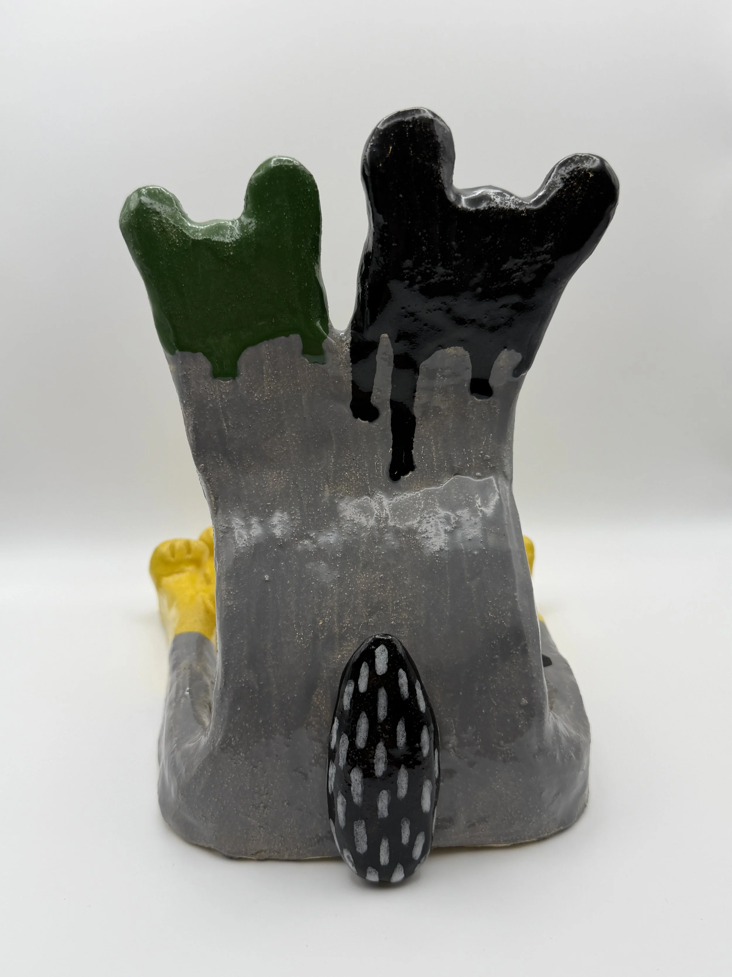 KEEP IT SECRET, KEEP IT SAFE, glazed ceramic, 8” x 7” x 8”, 2026 
