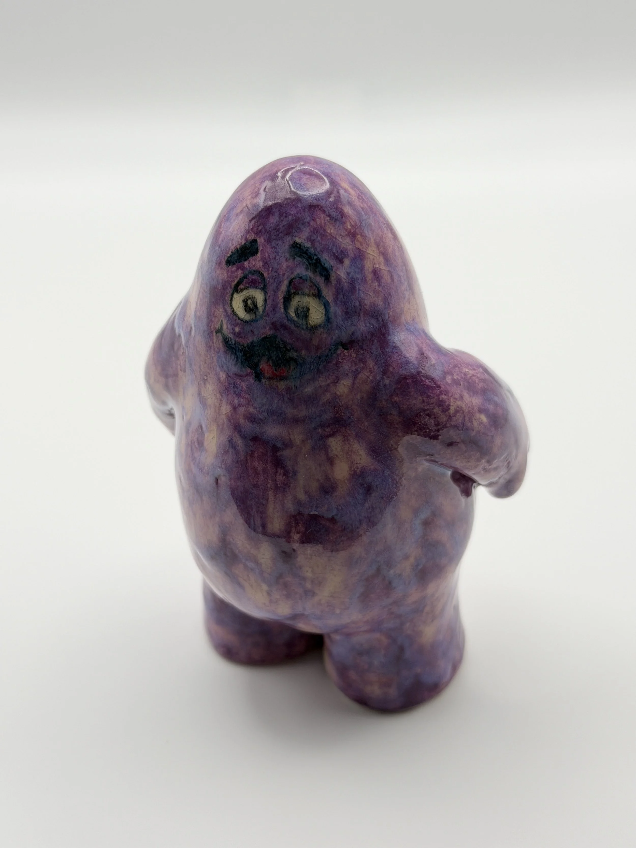 GAPING GRIMACE, glazed ceramic, 4" x 2.5" x 2", 2025