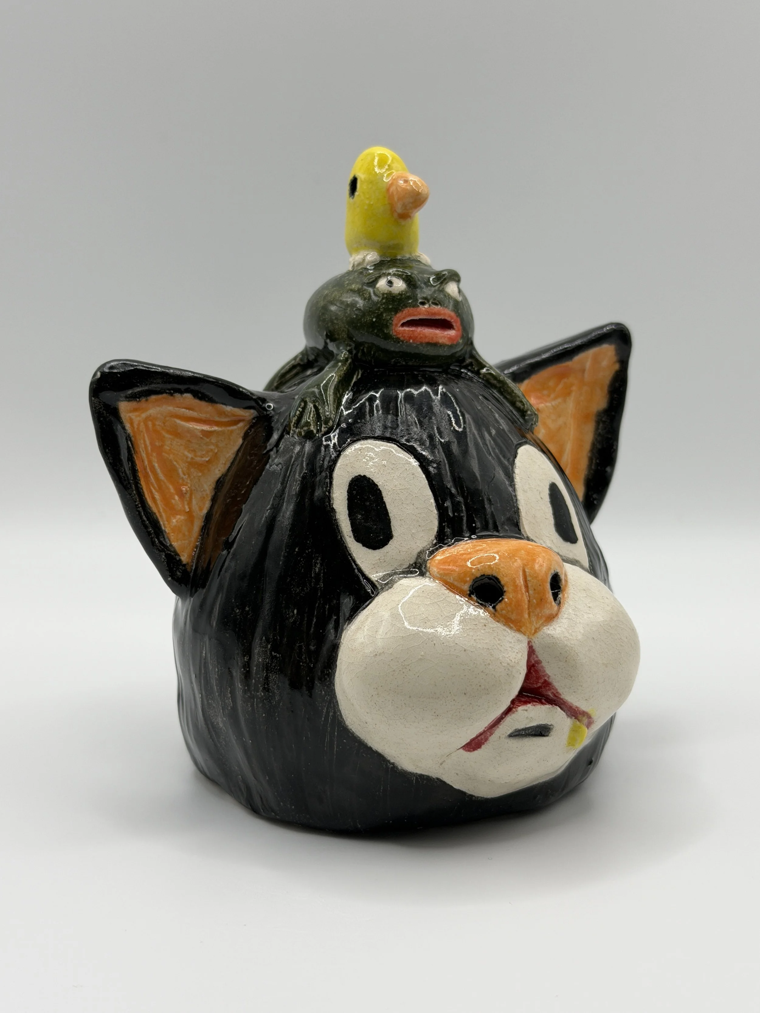 You're Living All Over Me, glazed ceramic, 6" x 5" x 5", 2026