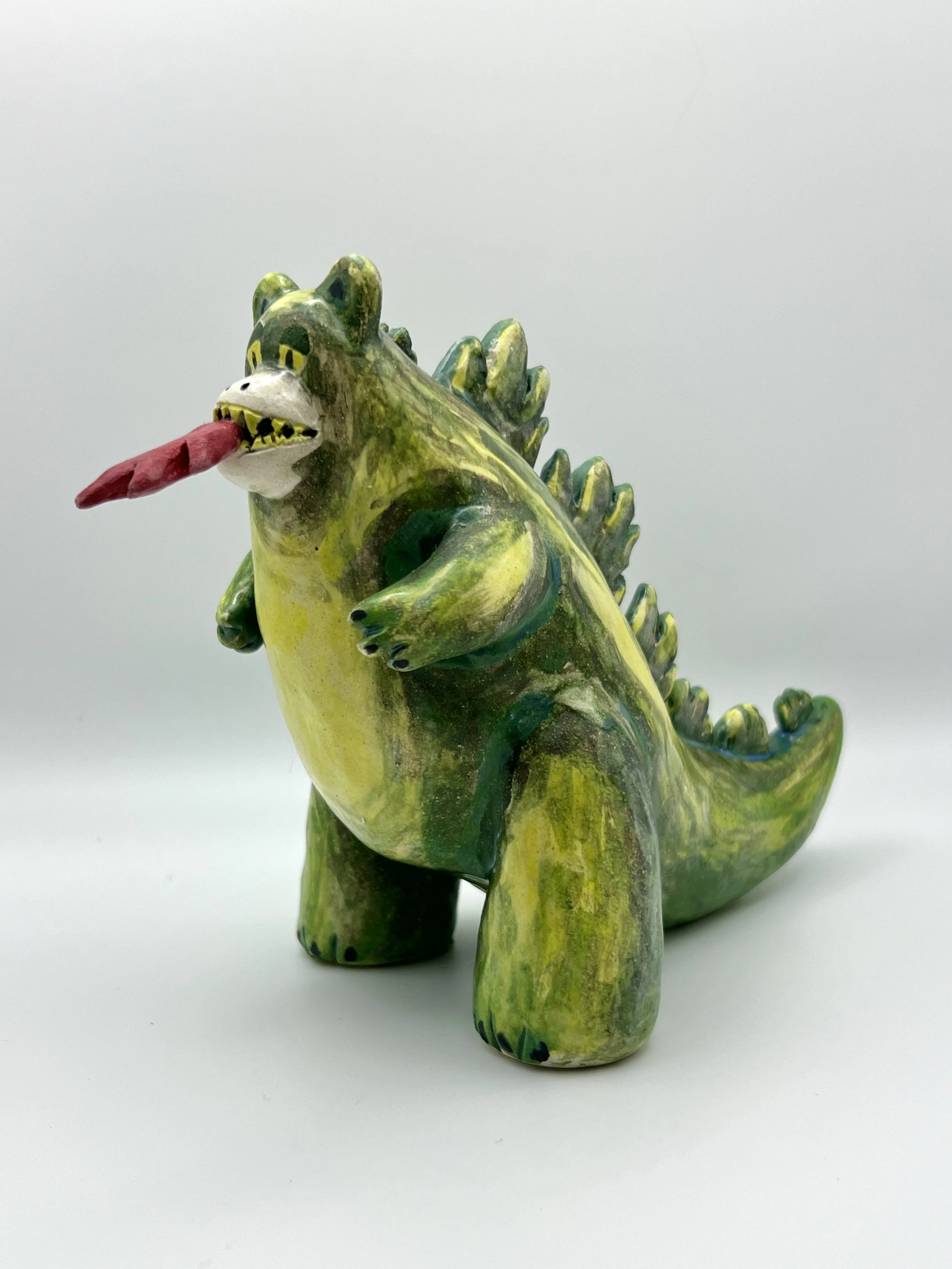 BEARZILLA, glazed ceramic, 6" x 9" x 4", 2025