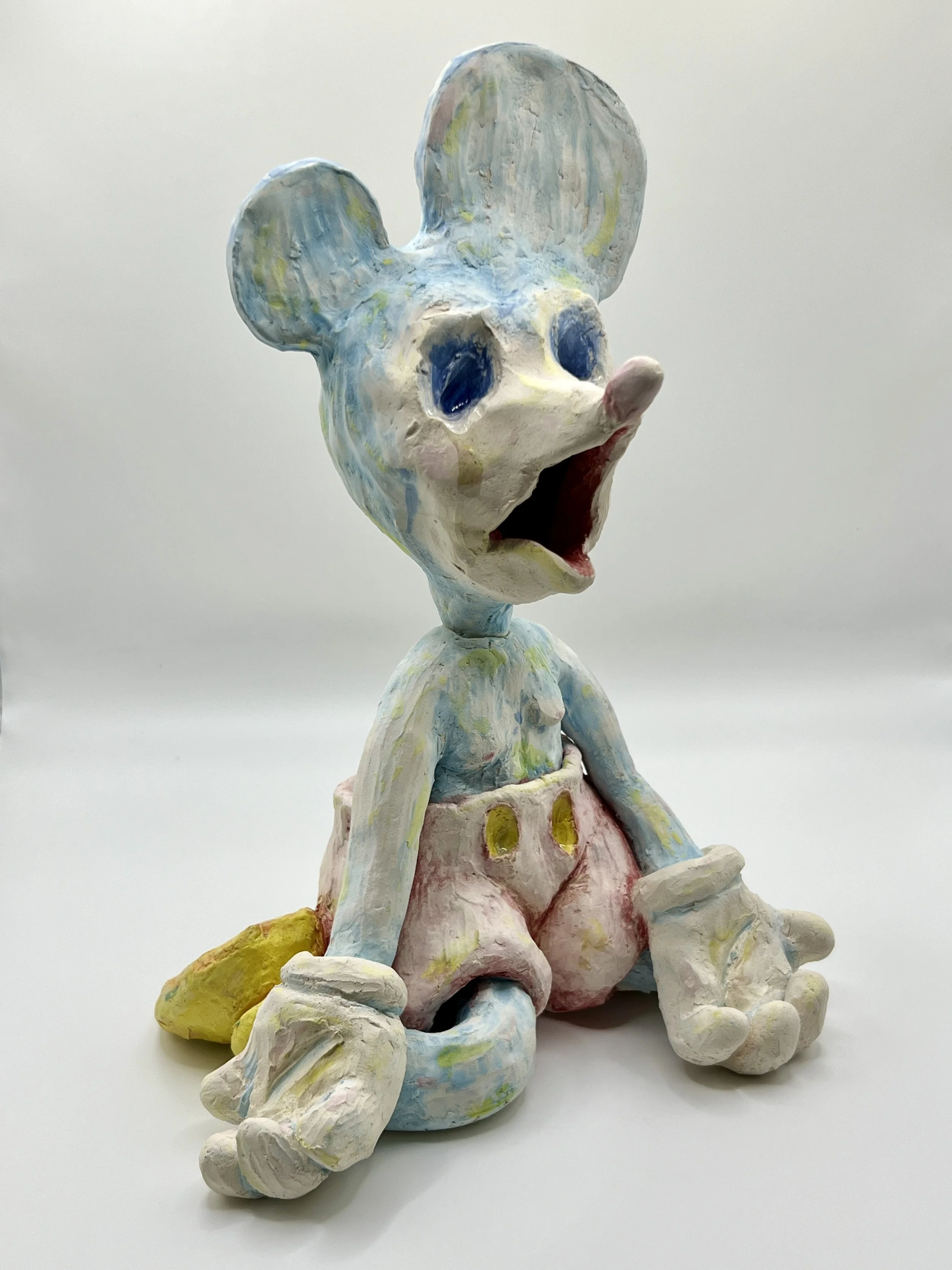 ICKY MOUSE, glazed ceramic, 10" x 8" x 6", 2025