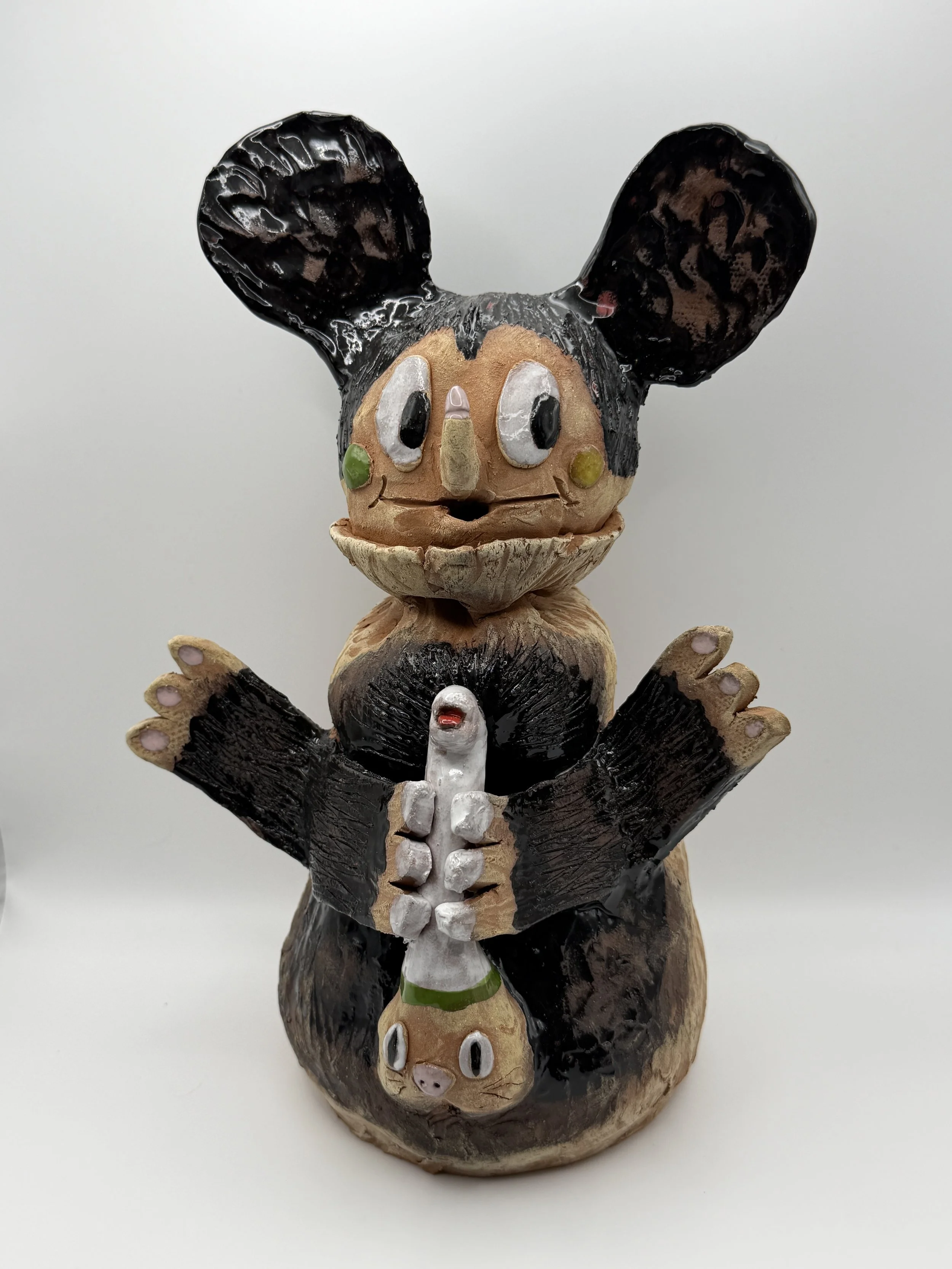 LOVE DRUG, glazed ceramic, 12" x 7" x 6", 2026