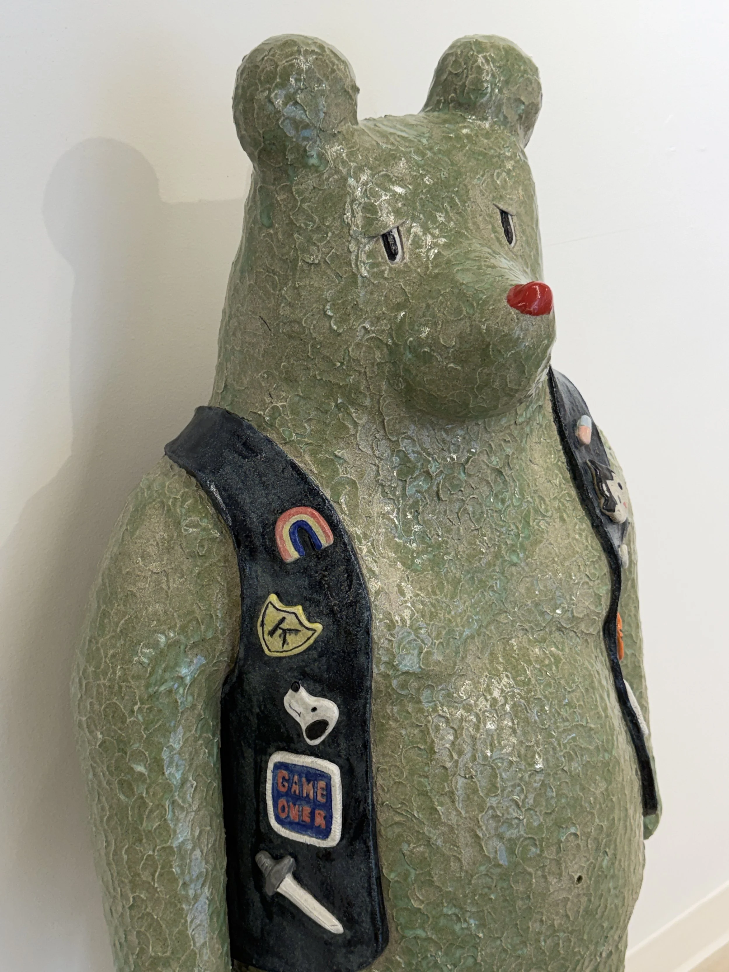 AM I STILL ILL?, glazed ceramic,  46” x 20” x 12”, 2026

