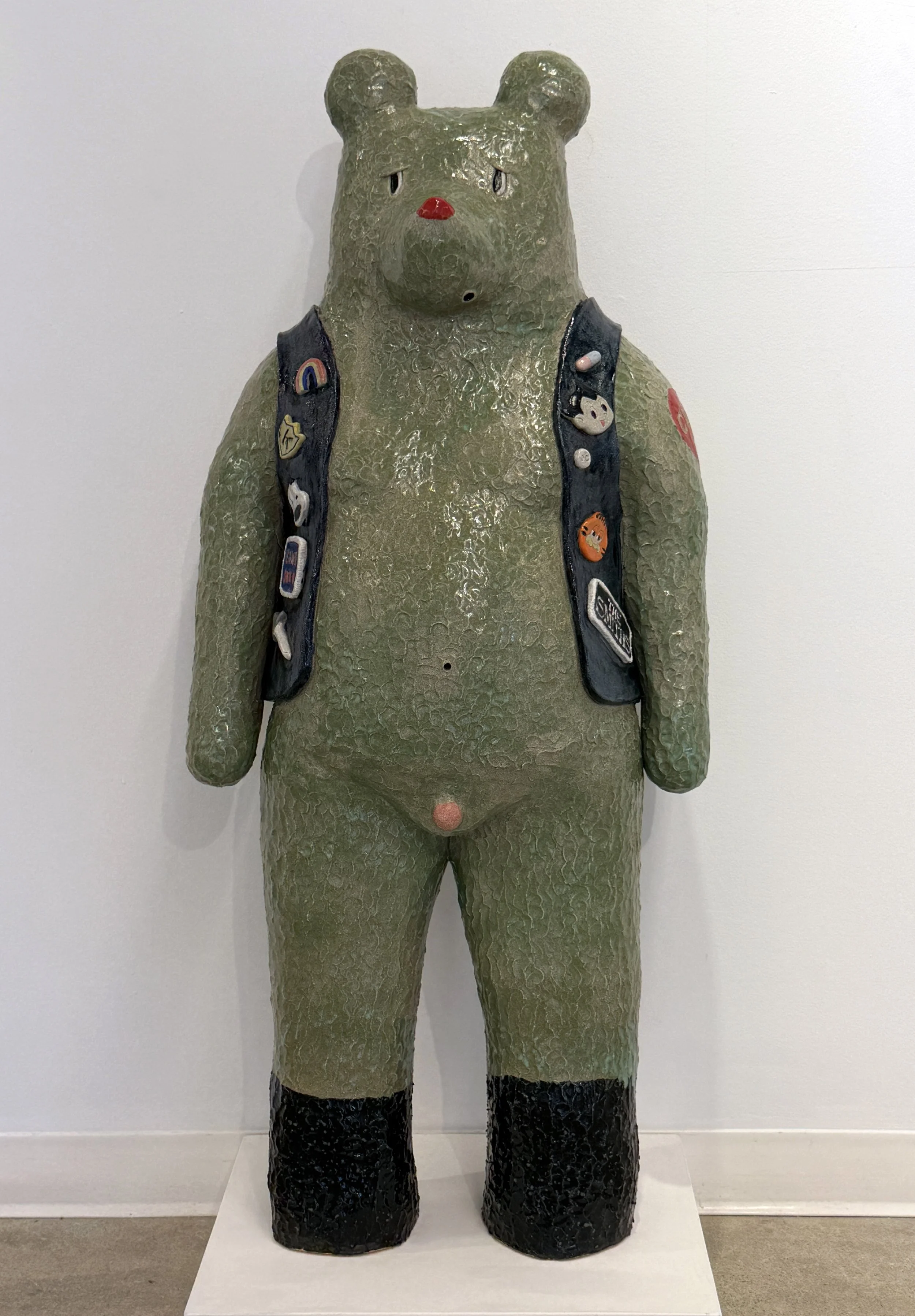 AM I STILL ILL?, glazed ceramic,  46” x 20” x 12”, 2026

