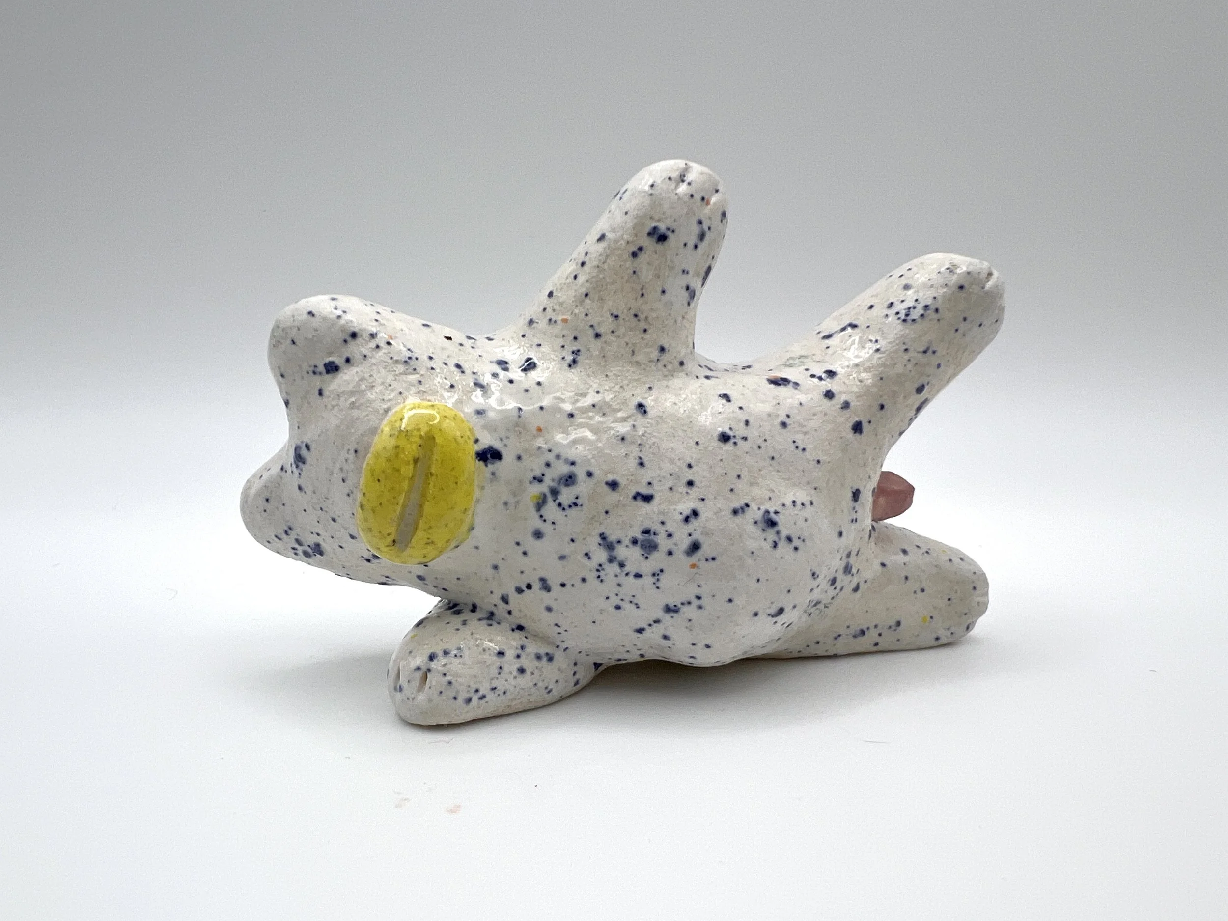 BLIND BEAR, glazed ceramic, 2" x 3" x 1.5", 2025