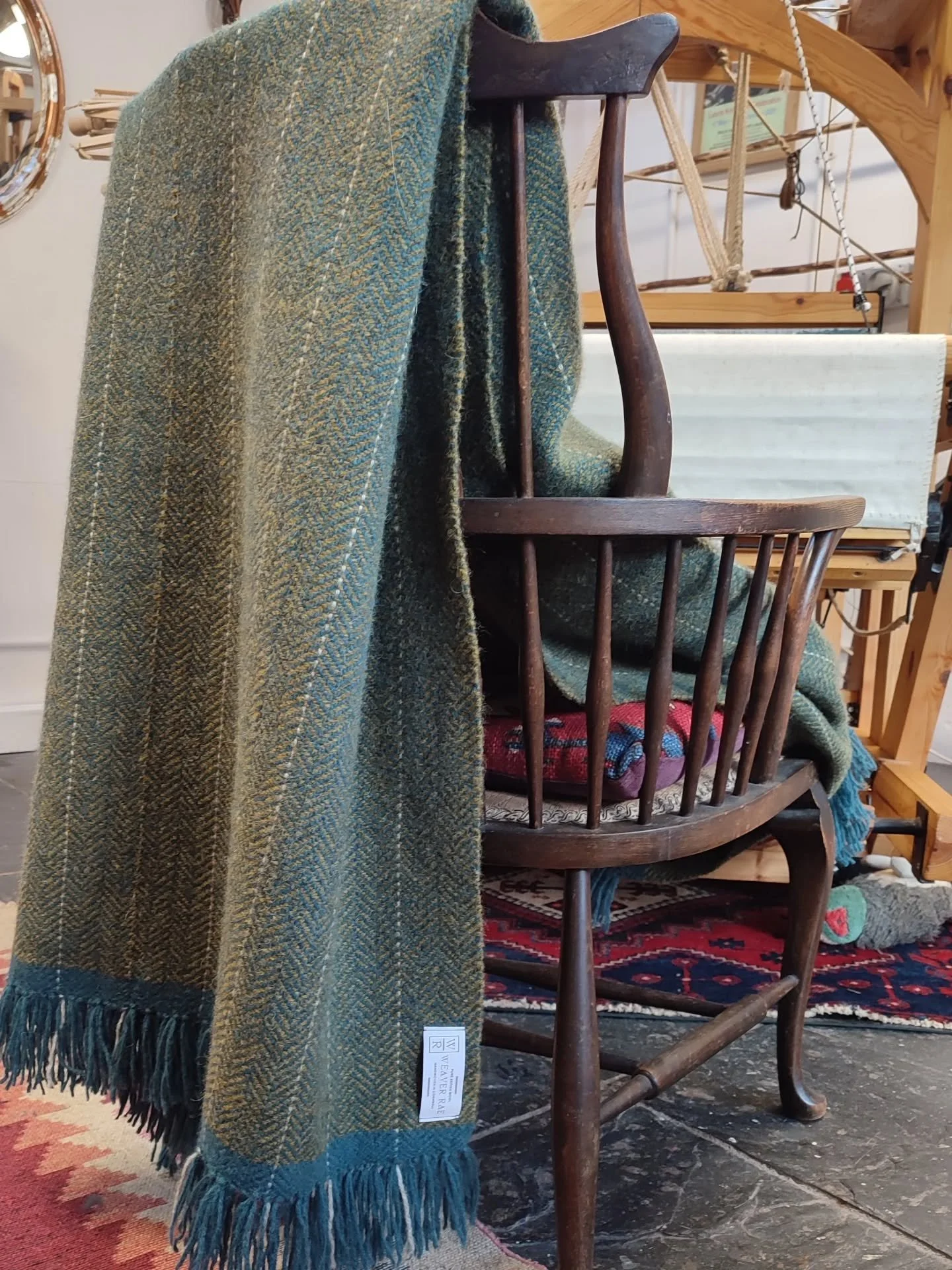 &bull; HILLBROW &bull; It was last year that I got talking to a couple, a chance encounter whilst I was demonstrating on my little loom at Duchy of Cornwall. He, a retired traditional furniture maker. 

They tasked me with making them a Blanket in th