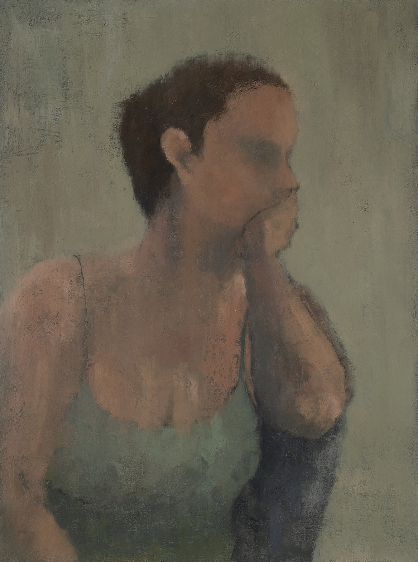 Moment of Rest II,
oil on panel,
24 x 18,
$1,500 