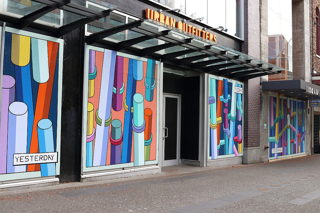 Mural on Granville Street by Andrew Tavukciyan