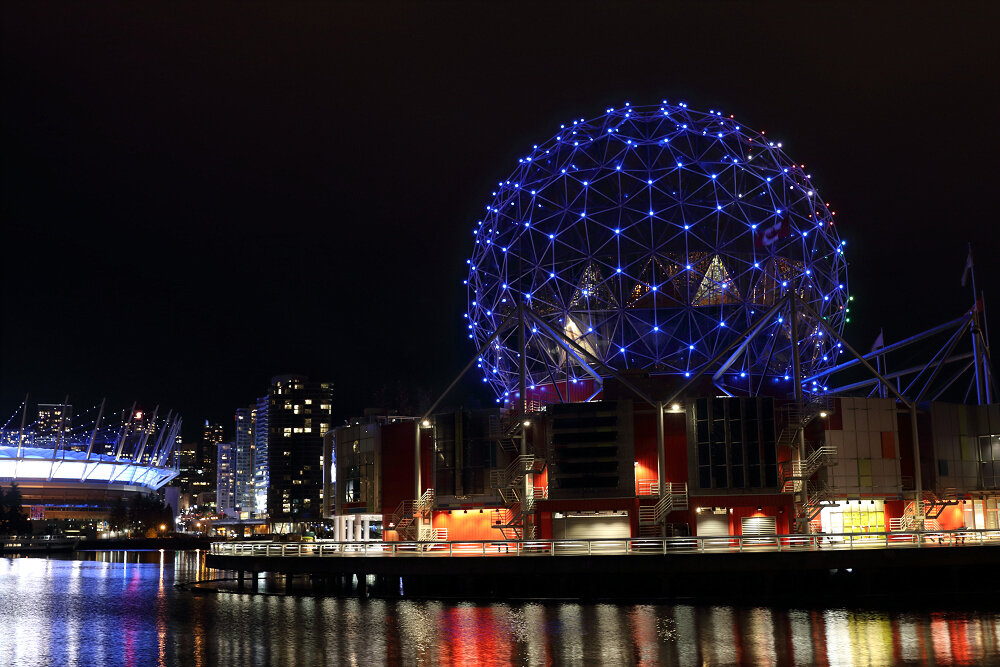 Science World in Blue