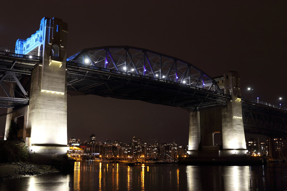 Burrard Bridge in Blue