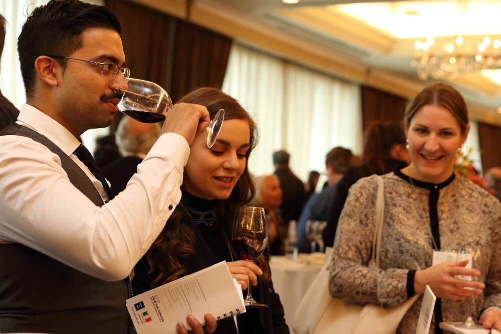 Guests at wine tasting event in Vancouver