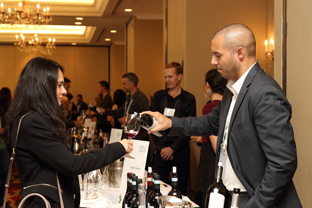 Italian wine producer at Vancouver event
