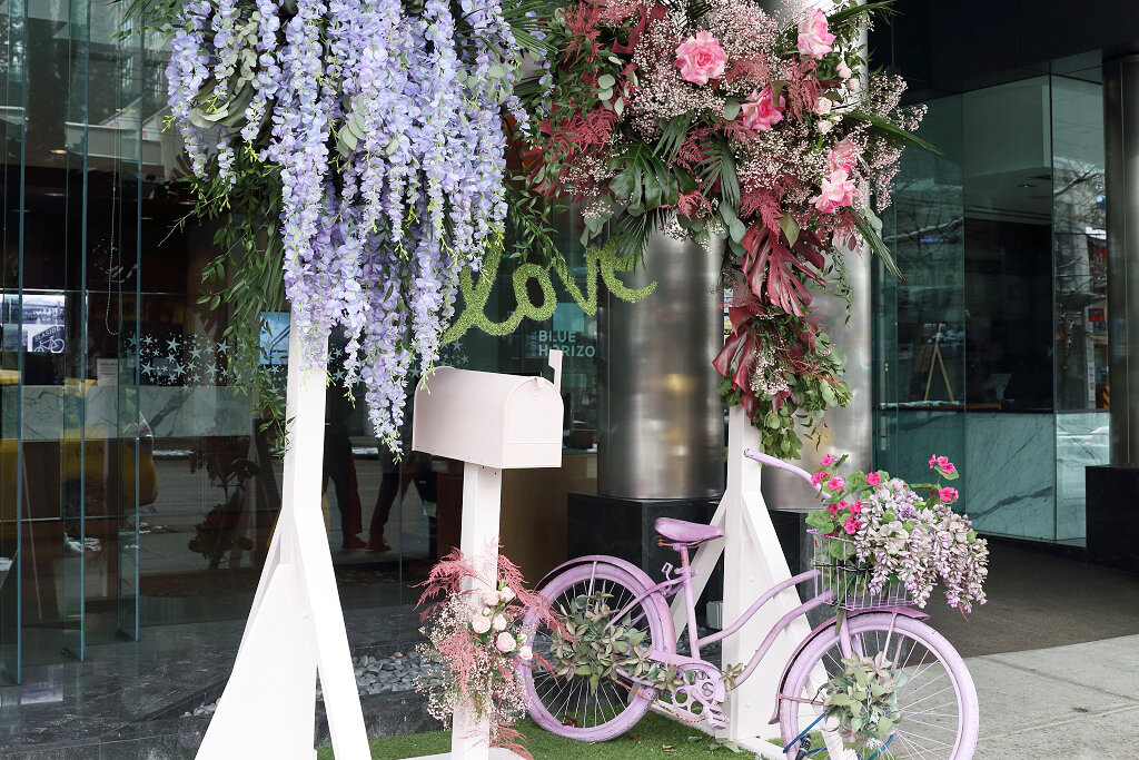 Valentines Day display on Robson Street